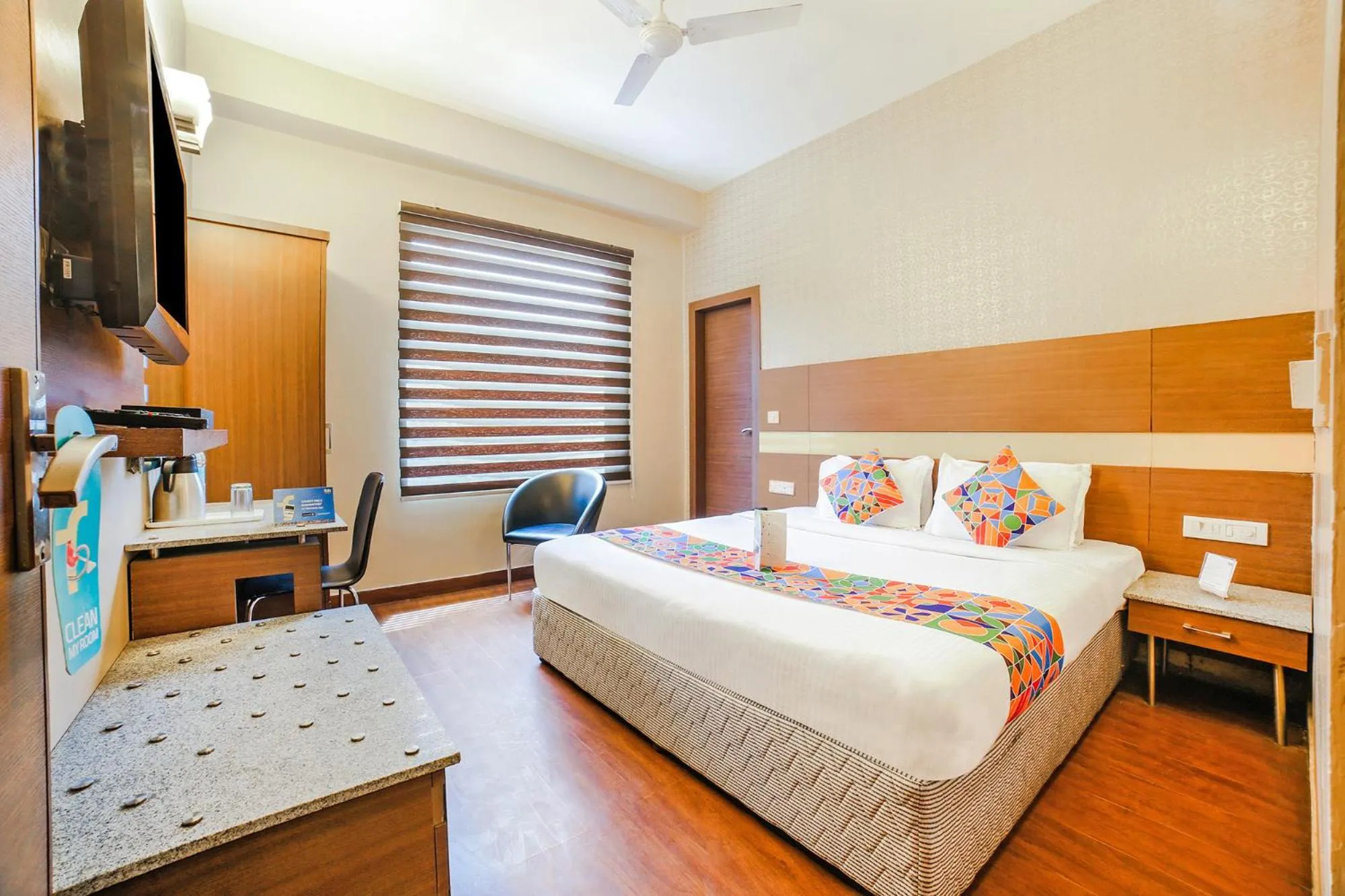 Bed in FabHotel Aqua