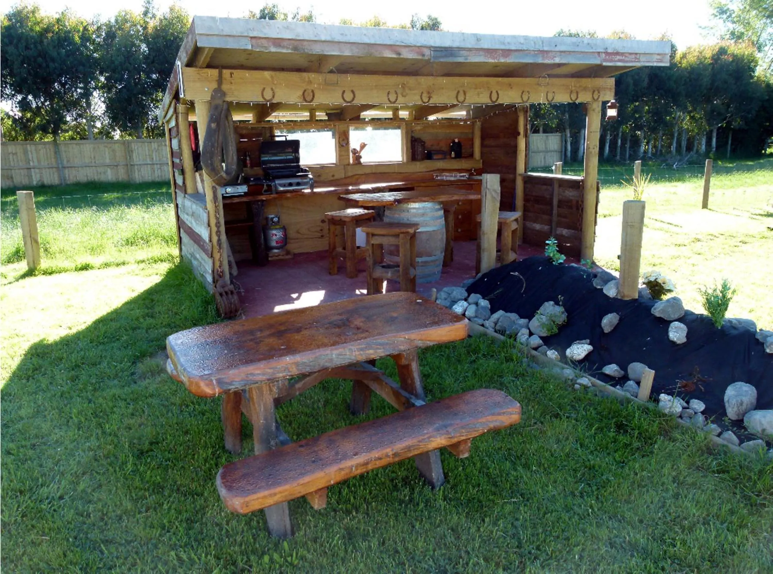 BBQ facilities in Wacky Stays - unique farm-stay glamping rentals, FREE animal feeding tours