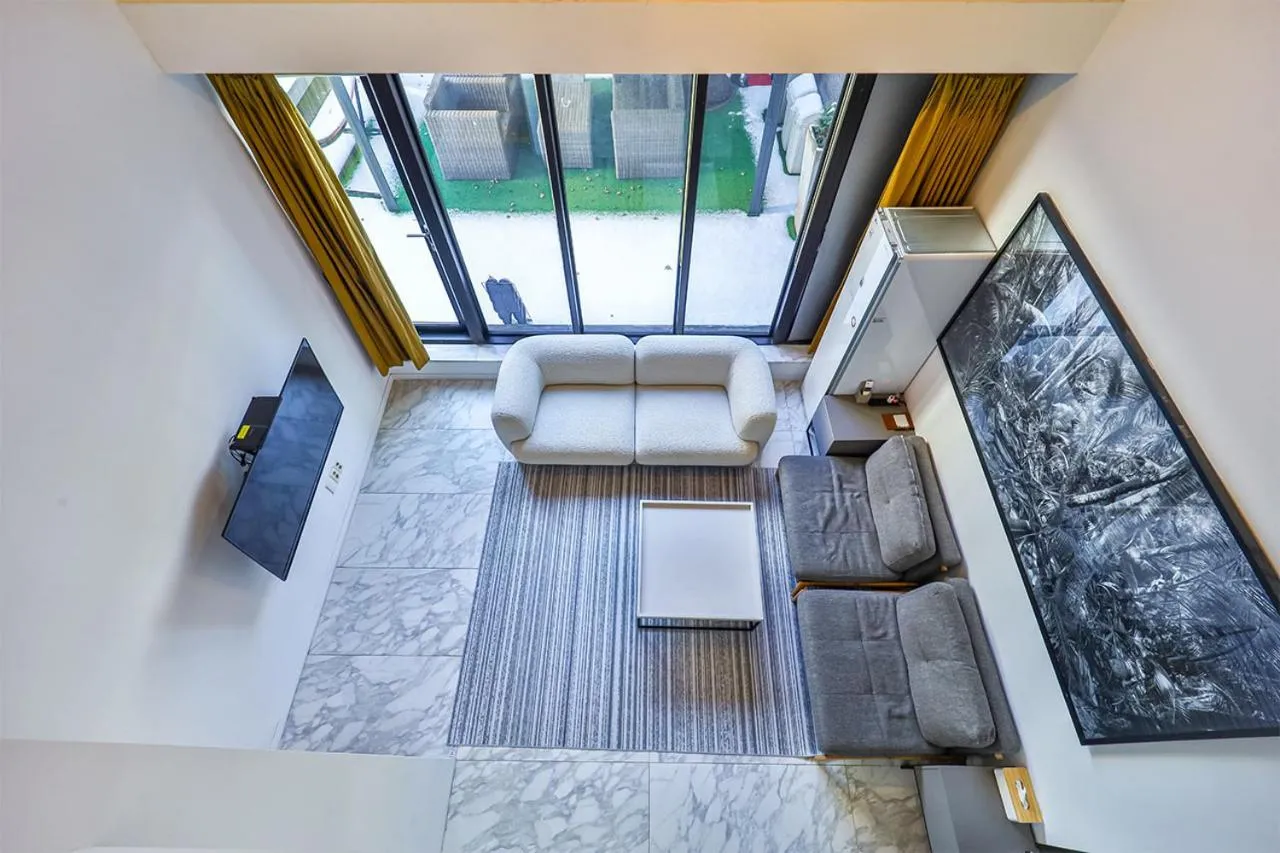 Living room in js 부티크 호텔 동탄