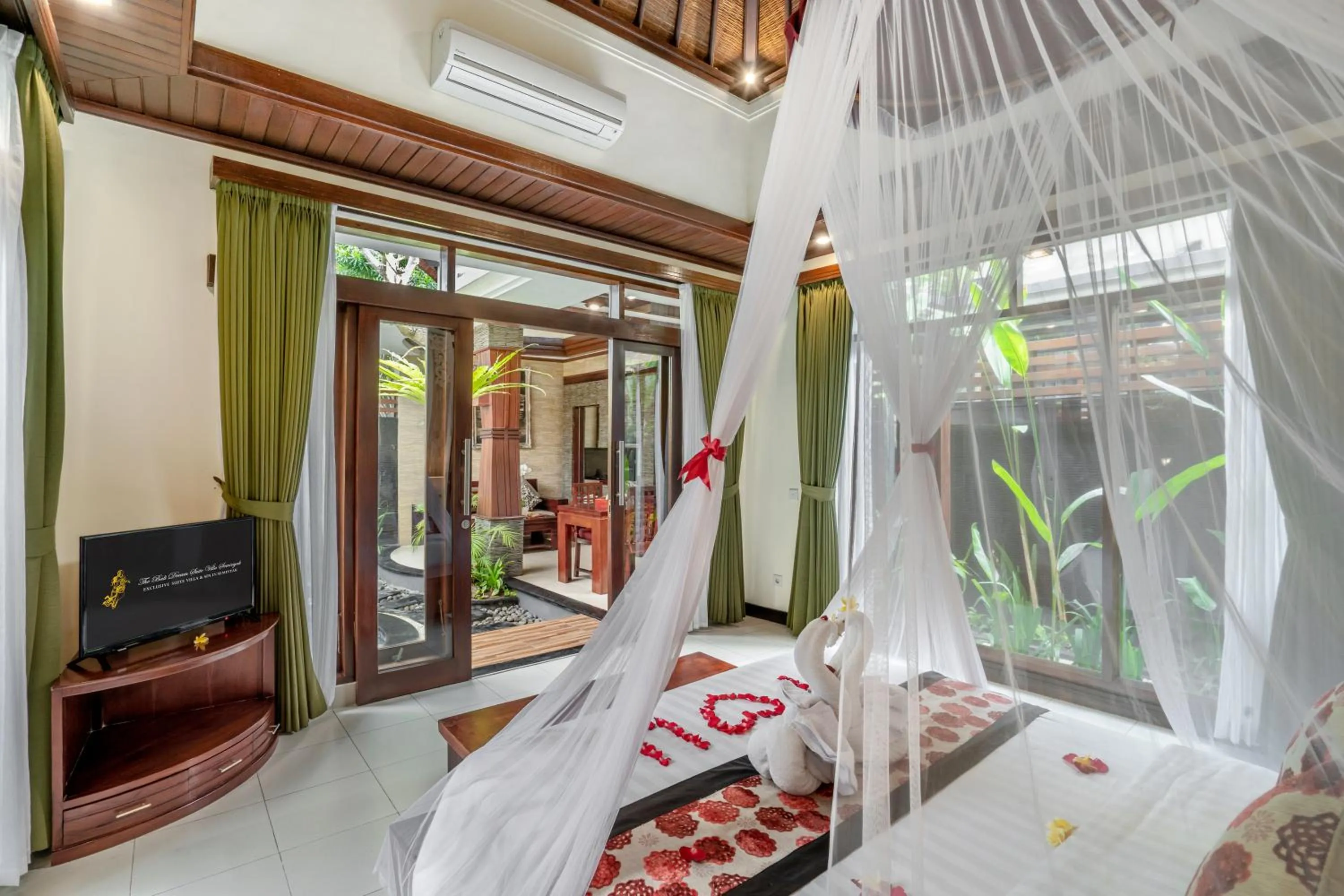 Bed in The Bali Dream Suite Villa Seminyak