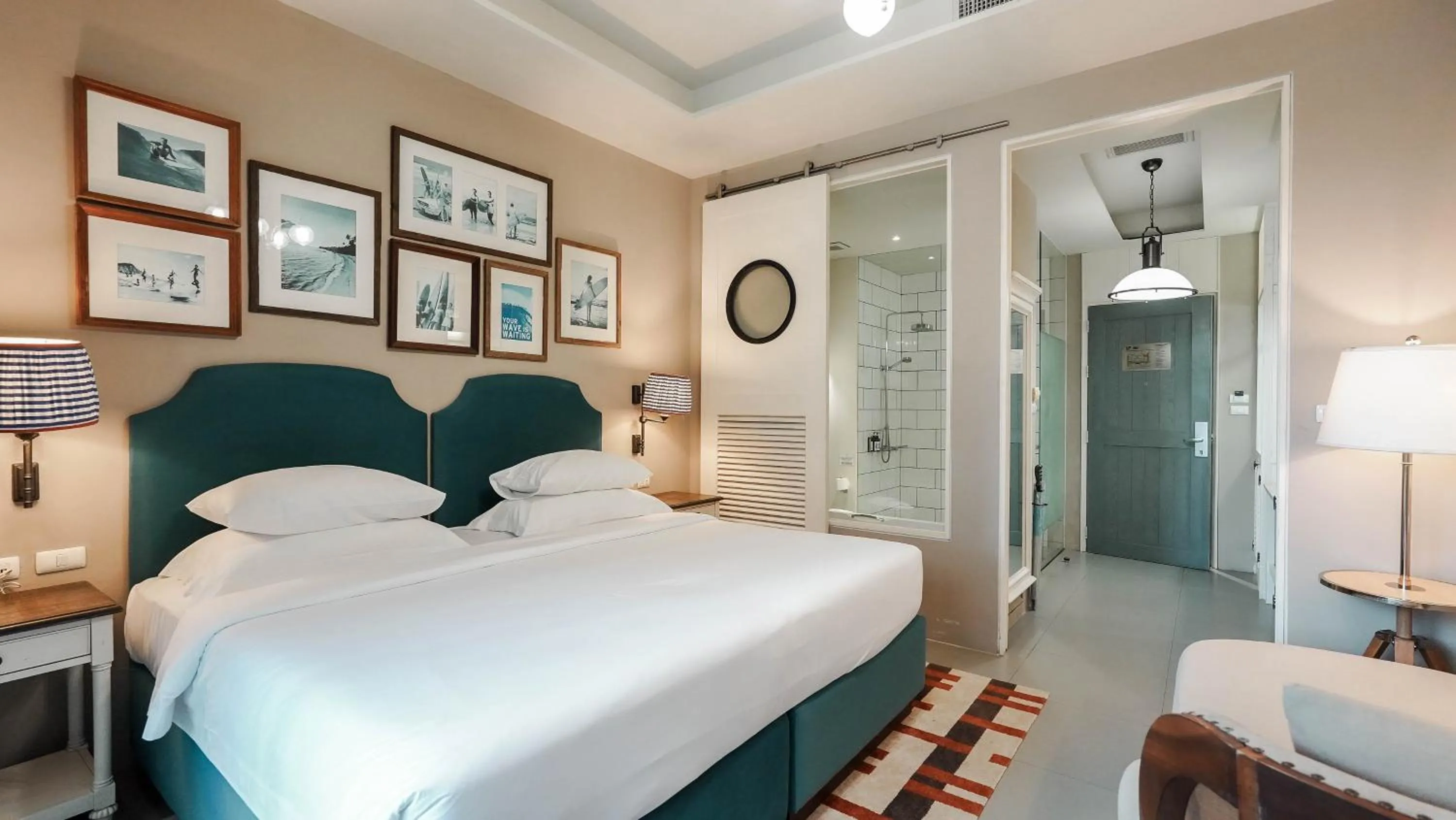 Bed in Sugar Marina Hotel-SURF-Kata Beach