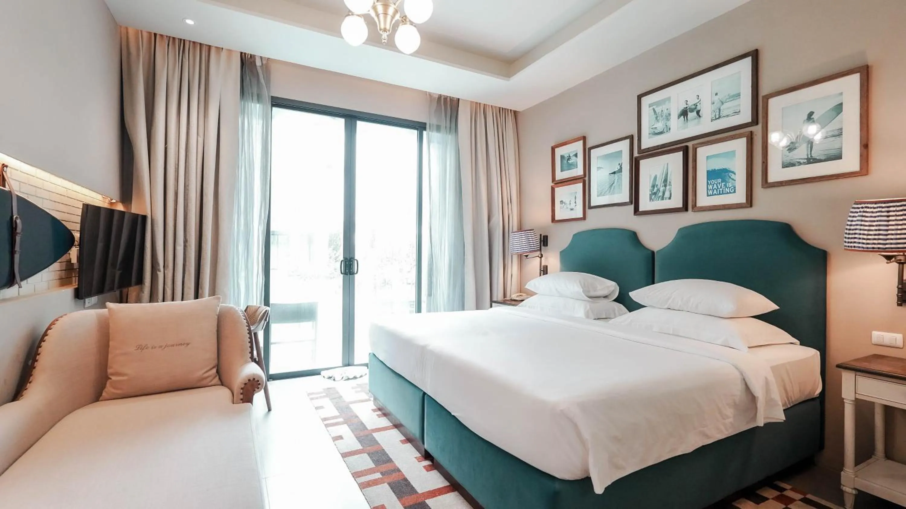 Bed in Sugar Marina Hotel-SURF-Kata Beach