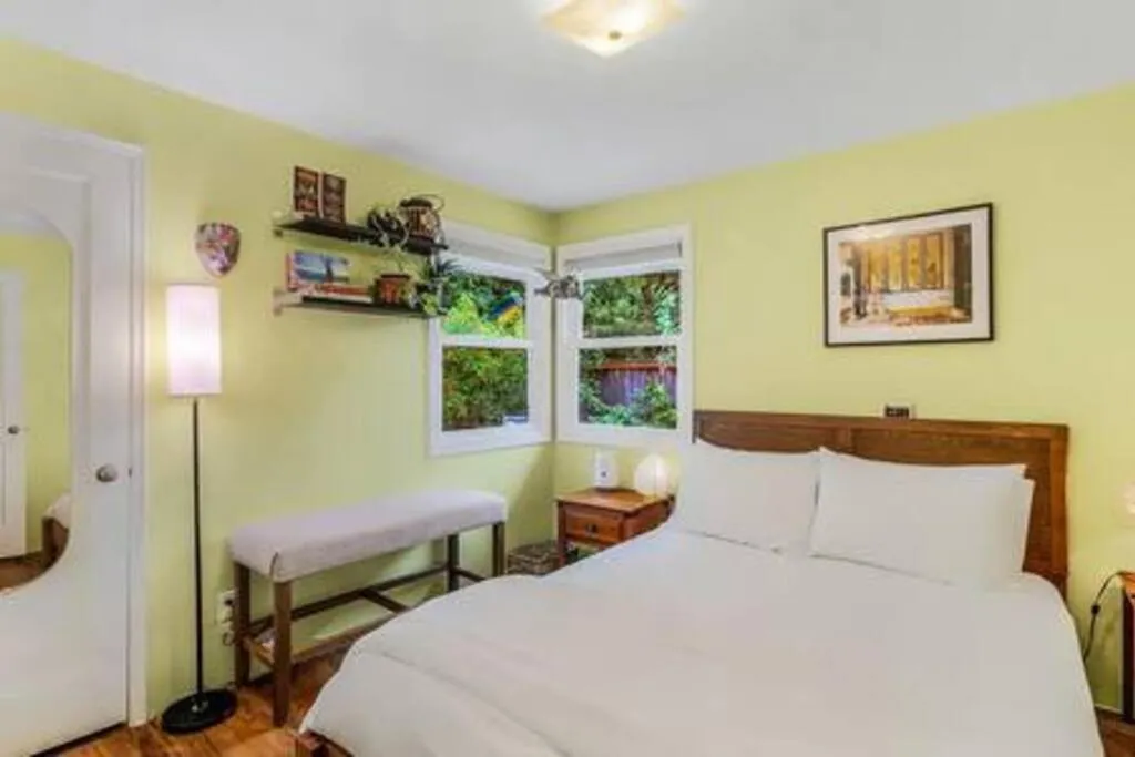 Bed in Boho Bliss Bungalow