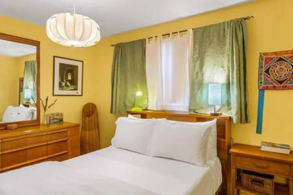 Bed in Boho Bliss Bungalow