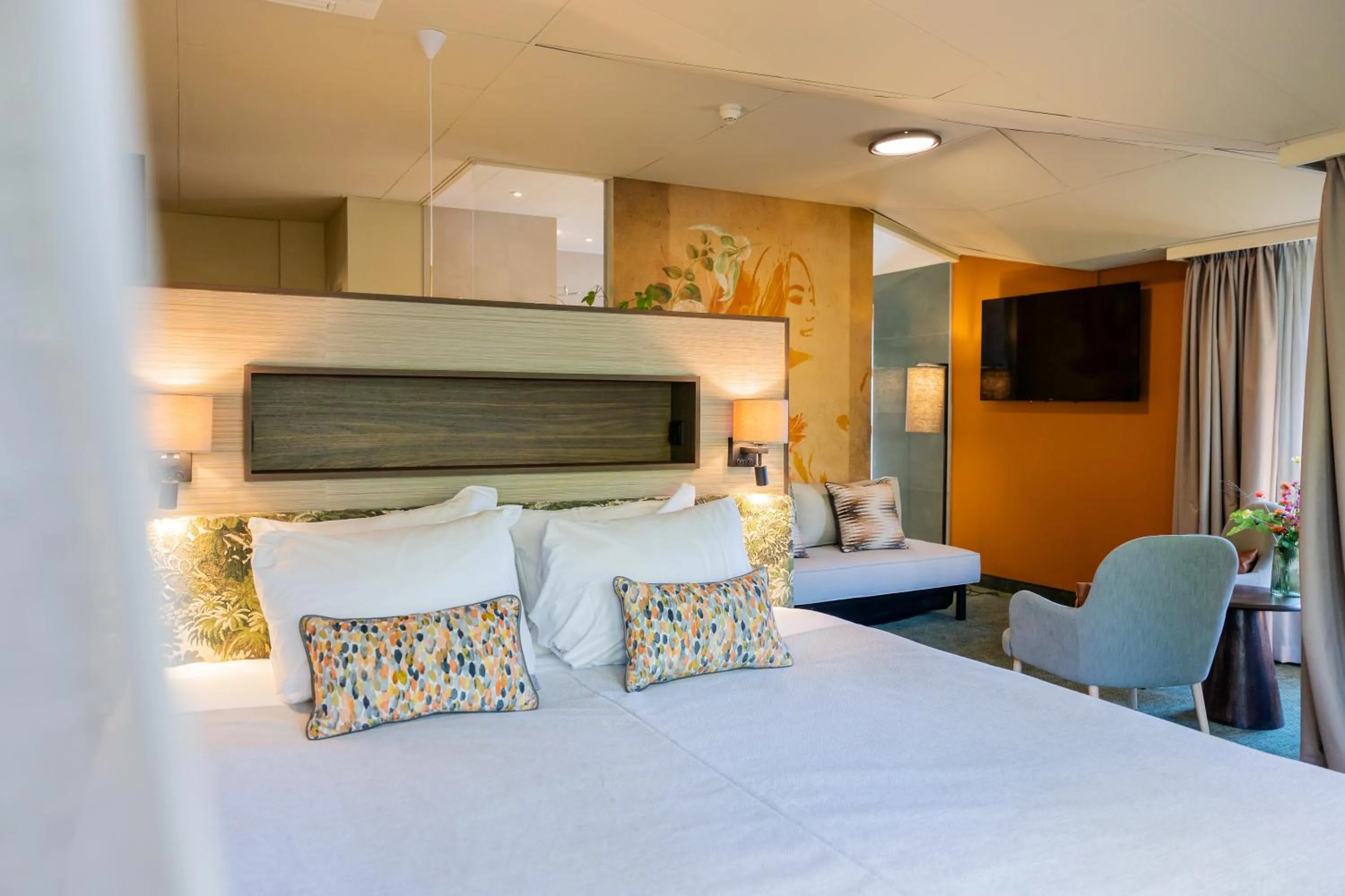 Bed in Parkhotel Tjaarda