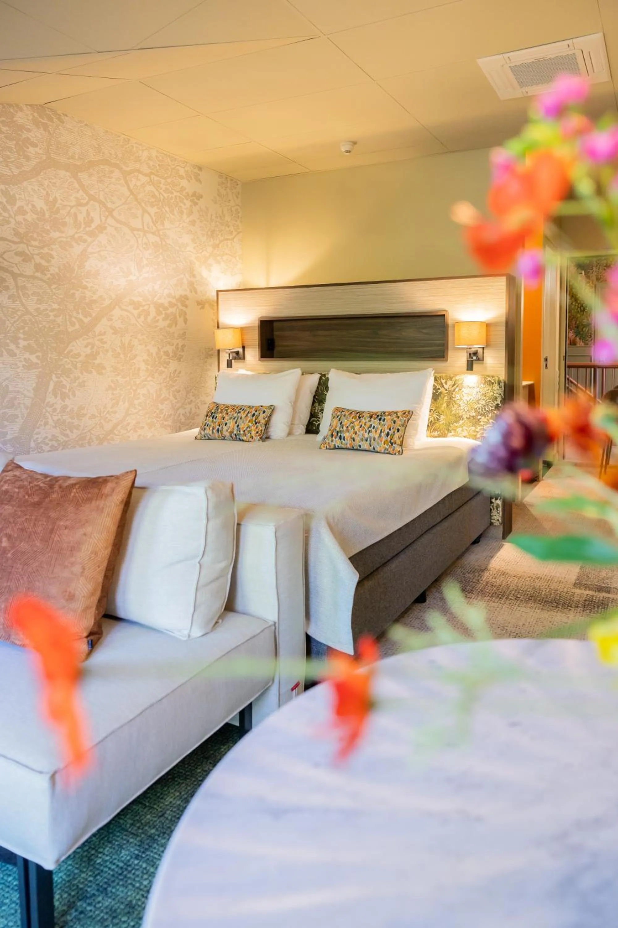 Bedroom, Bed in Parkhotel Tjaarda