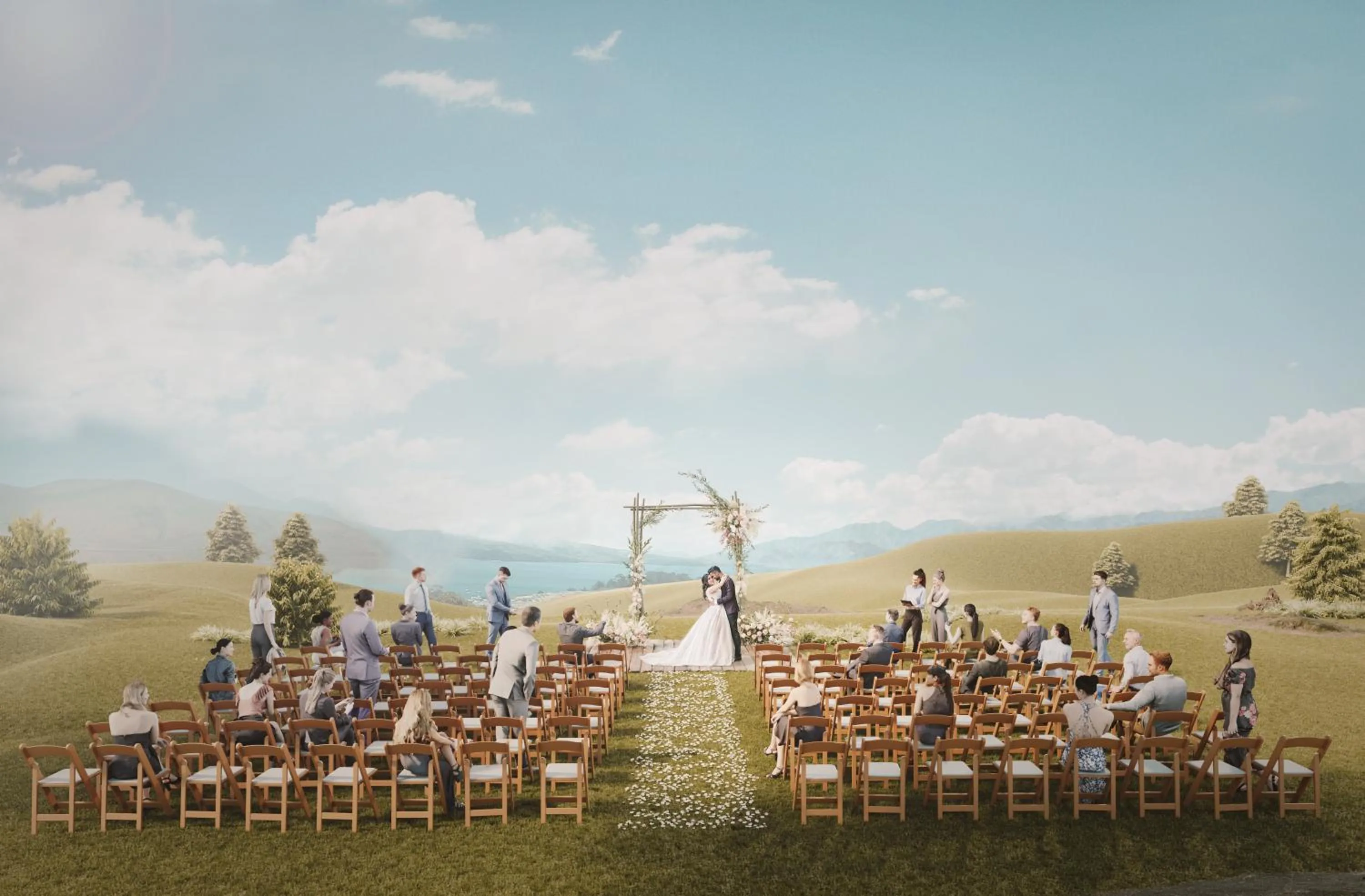 wedding in Lodge At Marconi