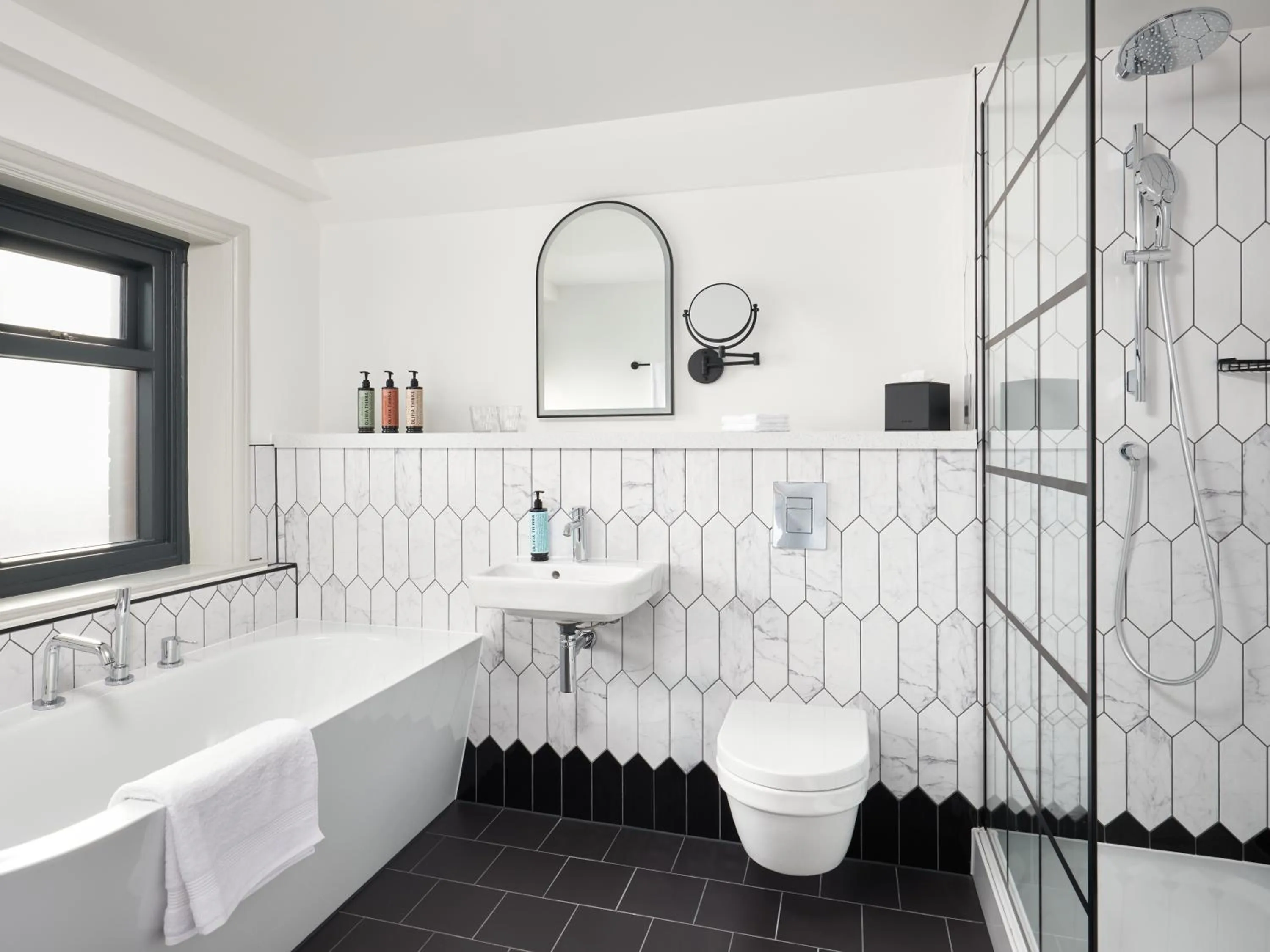 Bathroom in The Met Hotel Leeds - Newly Refurbished