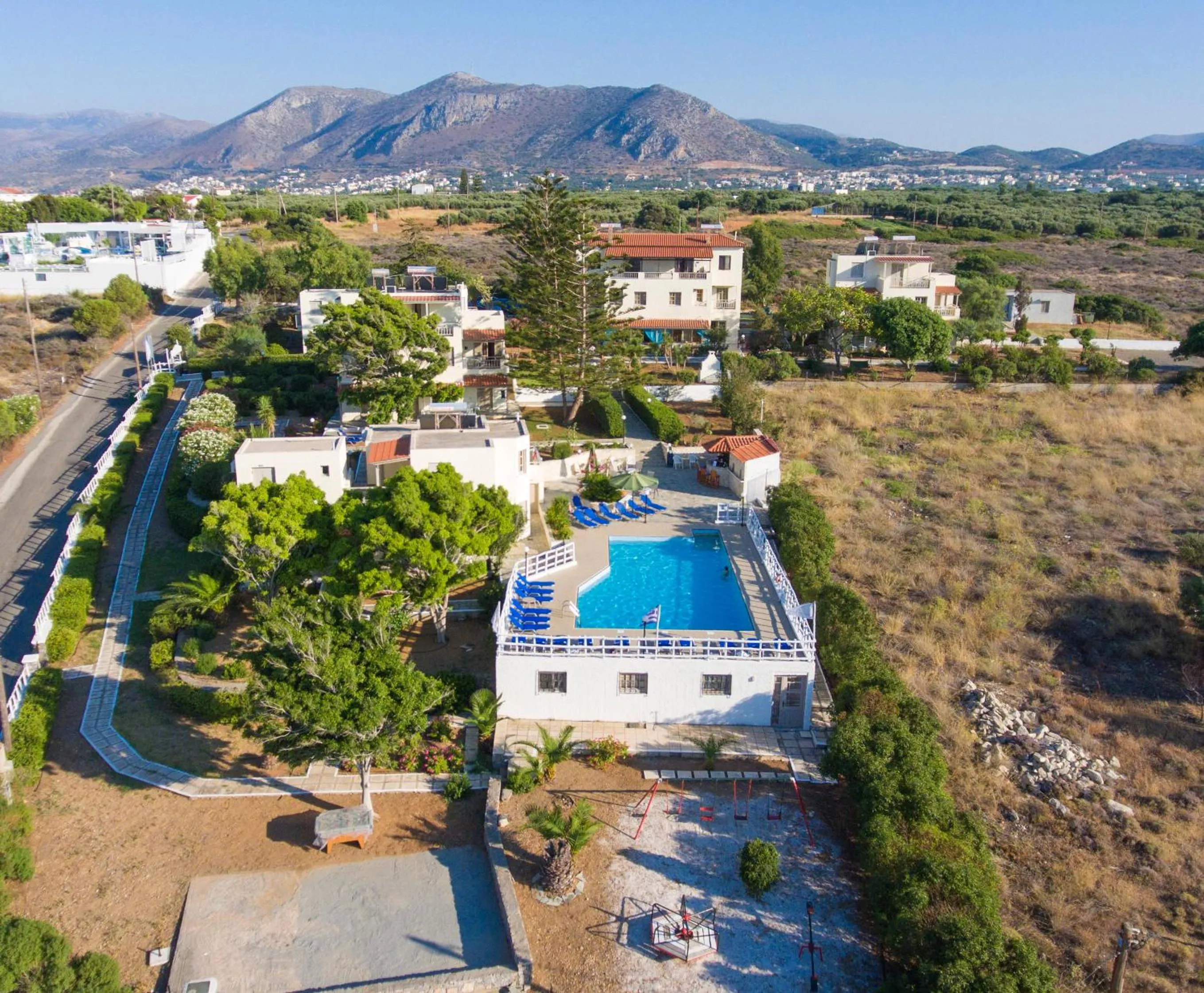 Bird's eye view in Panorama-Seaview Studios & Apartments