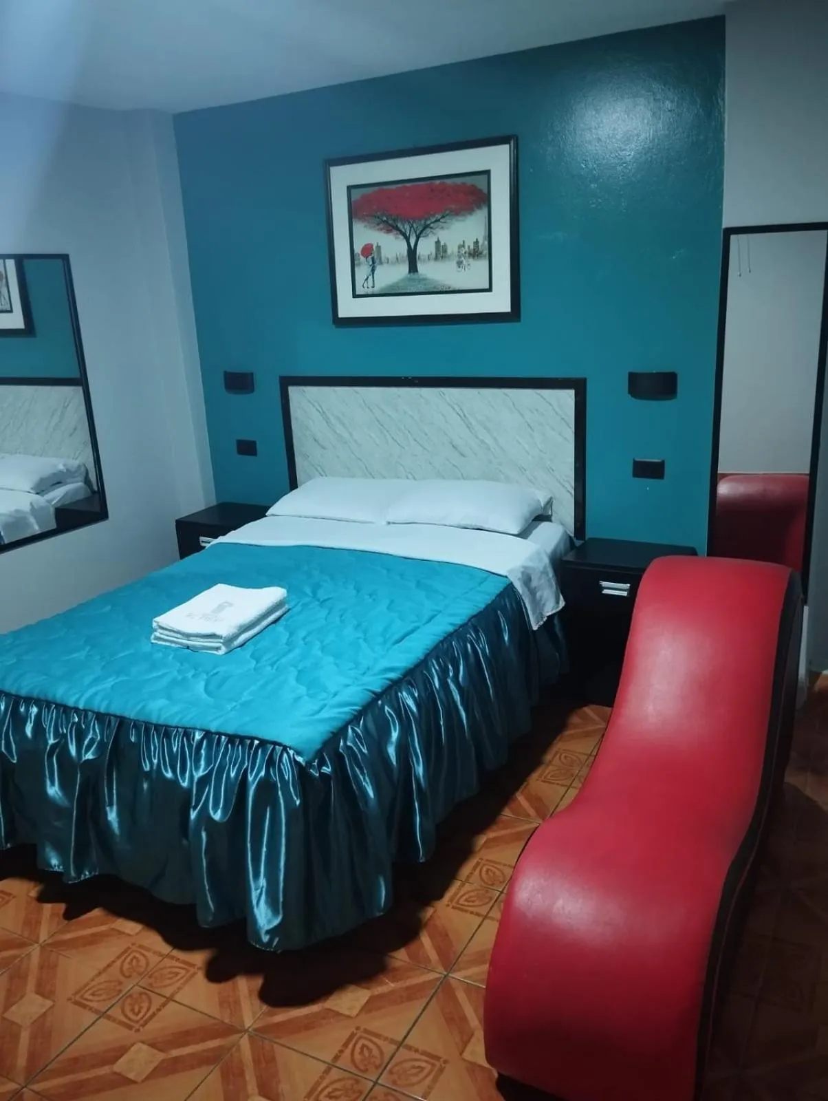 Bed in Hostal El Pilar