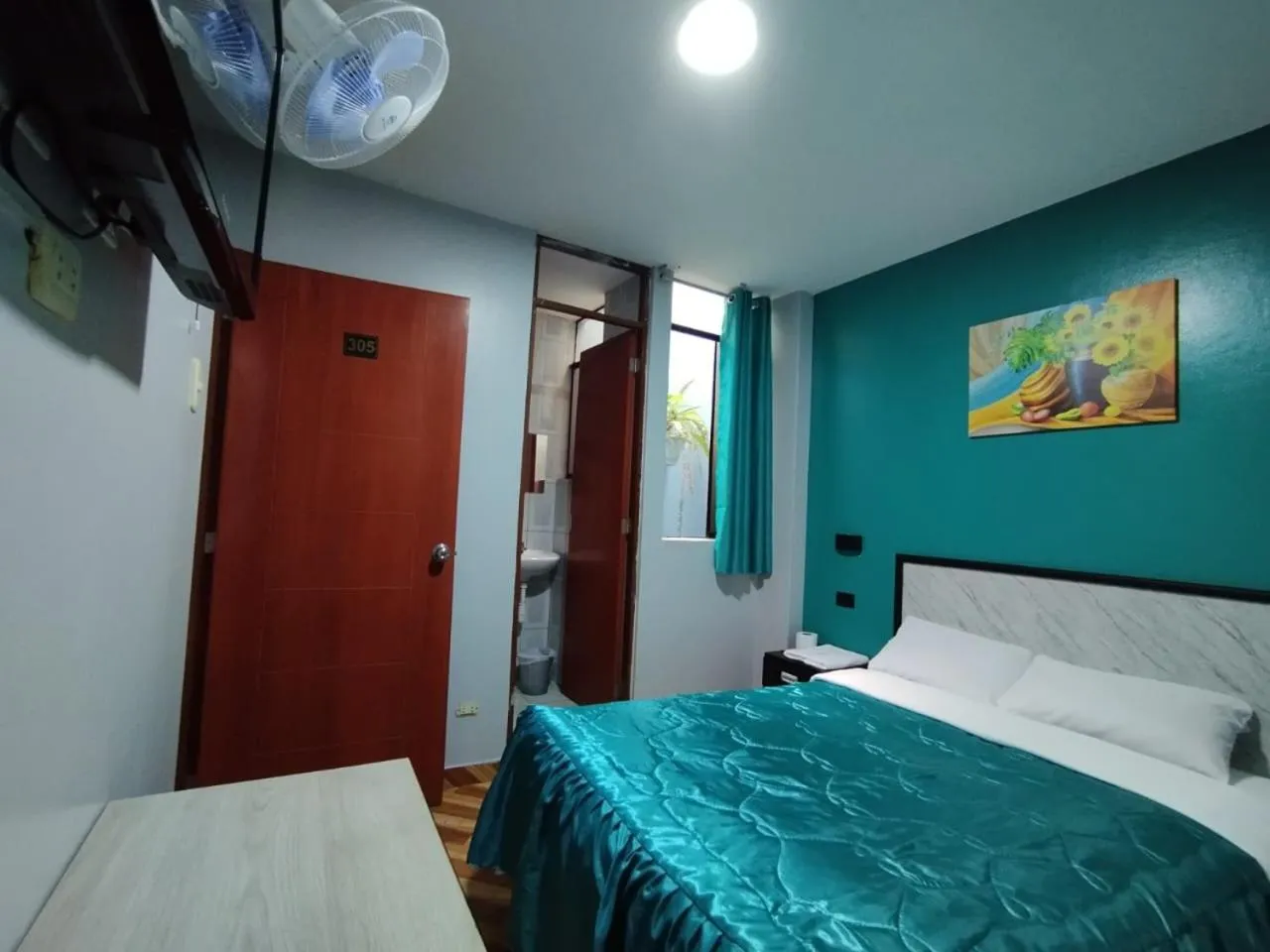 Bed in Hostal El Pilar