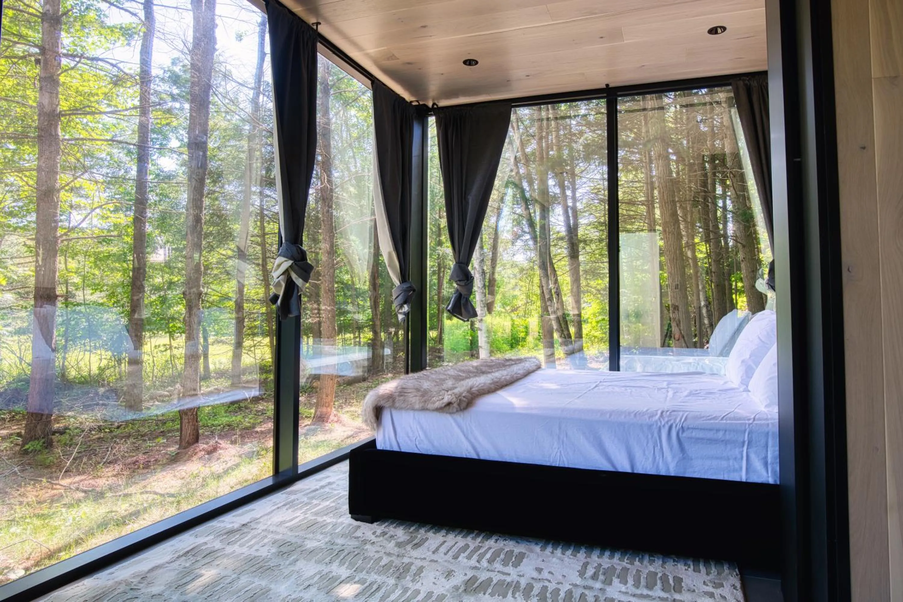 Bedroom, Bed in The Haüs Windham - Spacious Suites, Hot Tub, Mountain Views!