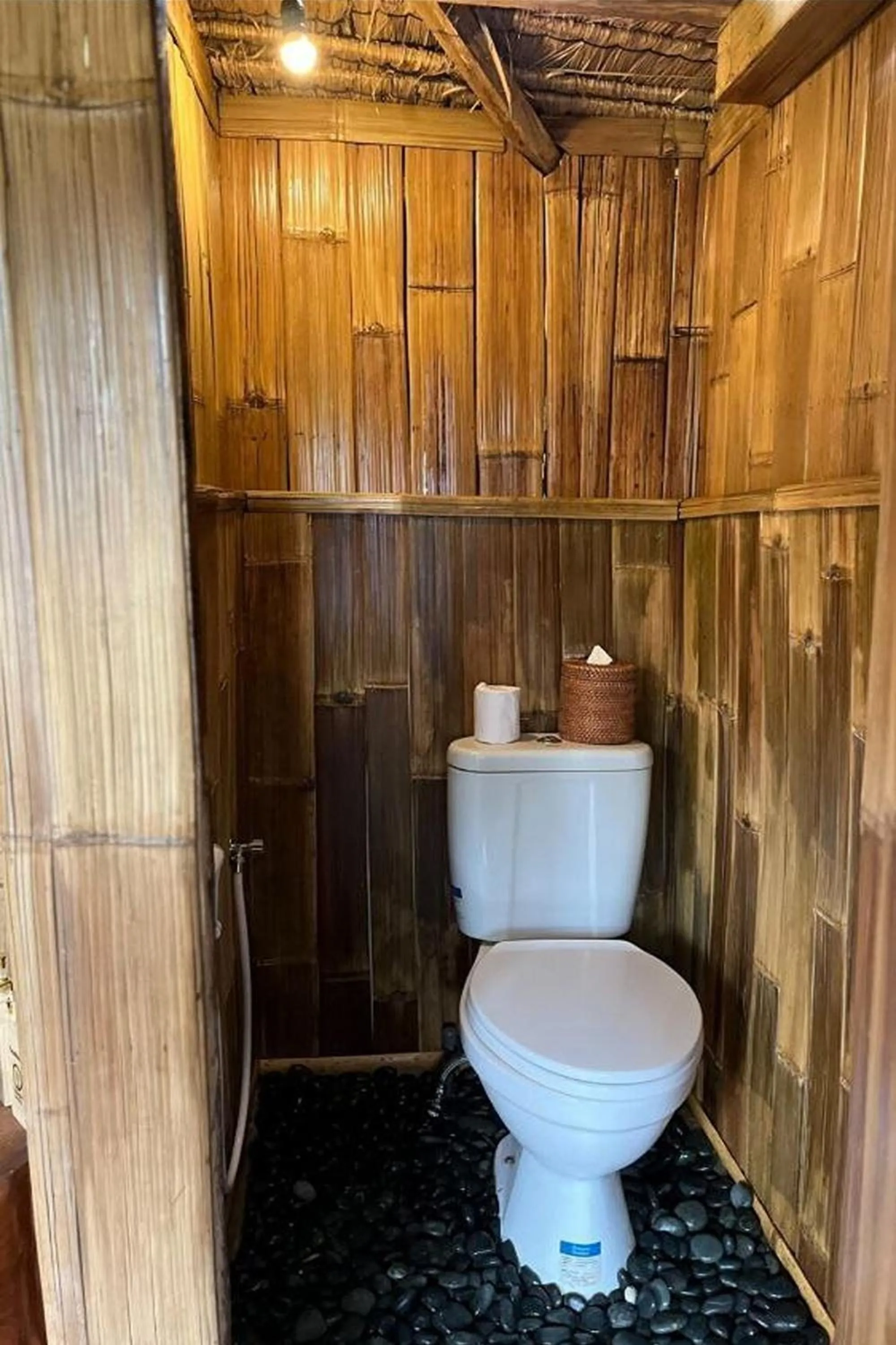 Bathroom in Tiny ECO Bamboo Ubud