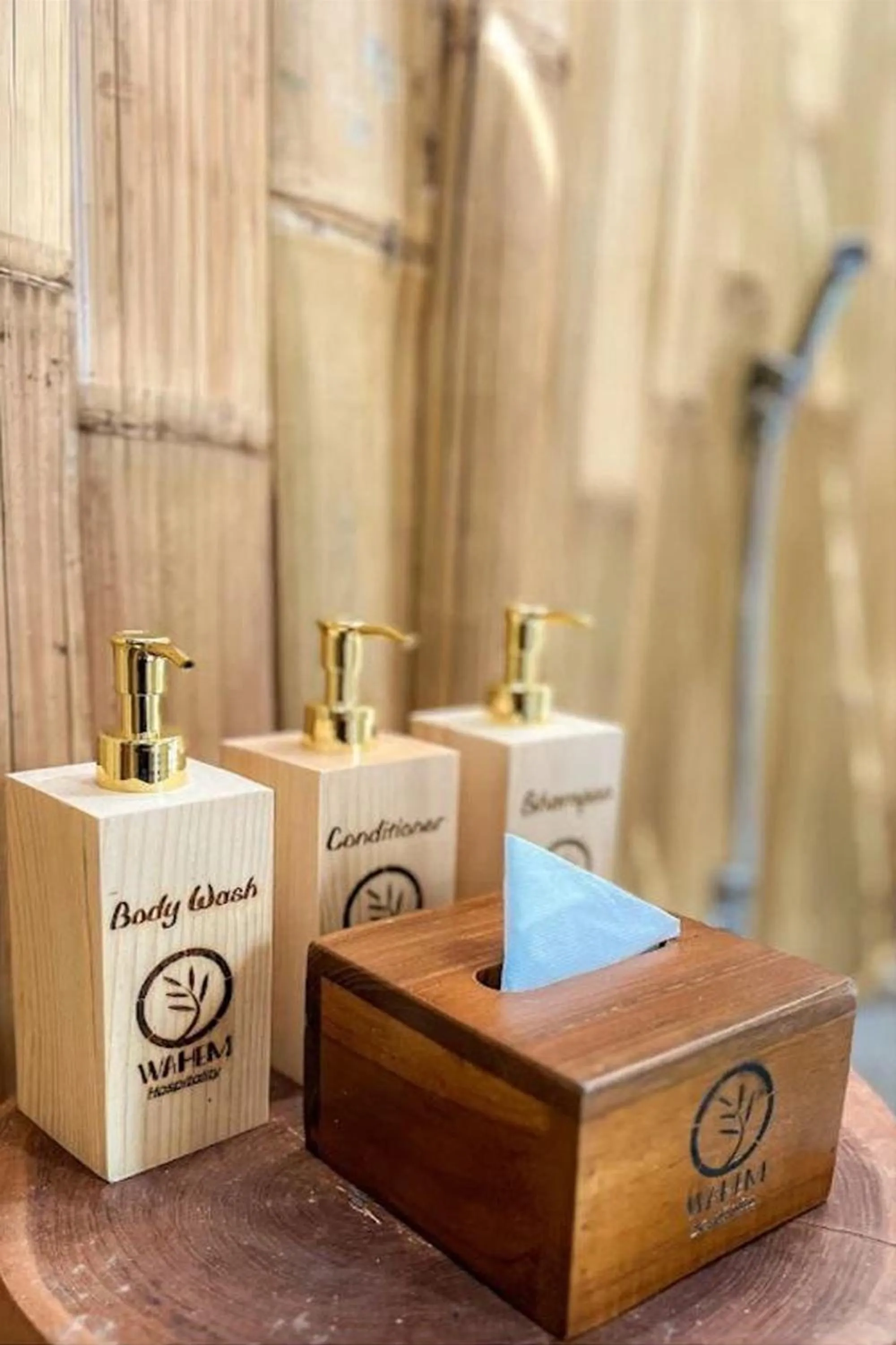 Bathroom in Tiny ECO Bamboo Ubud