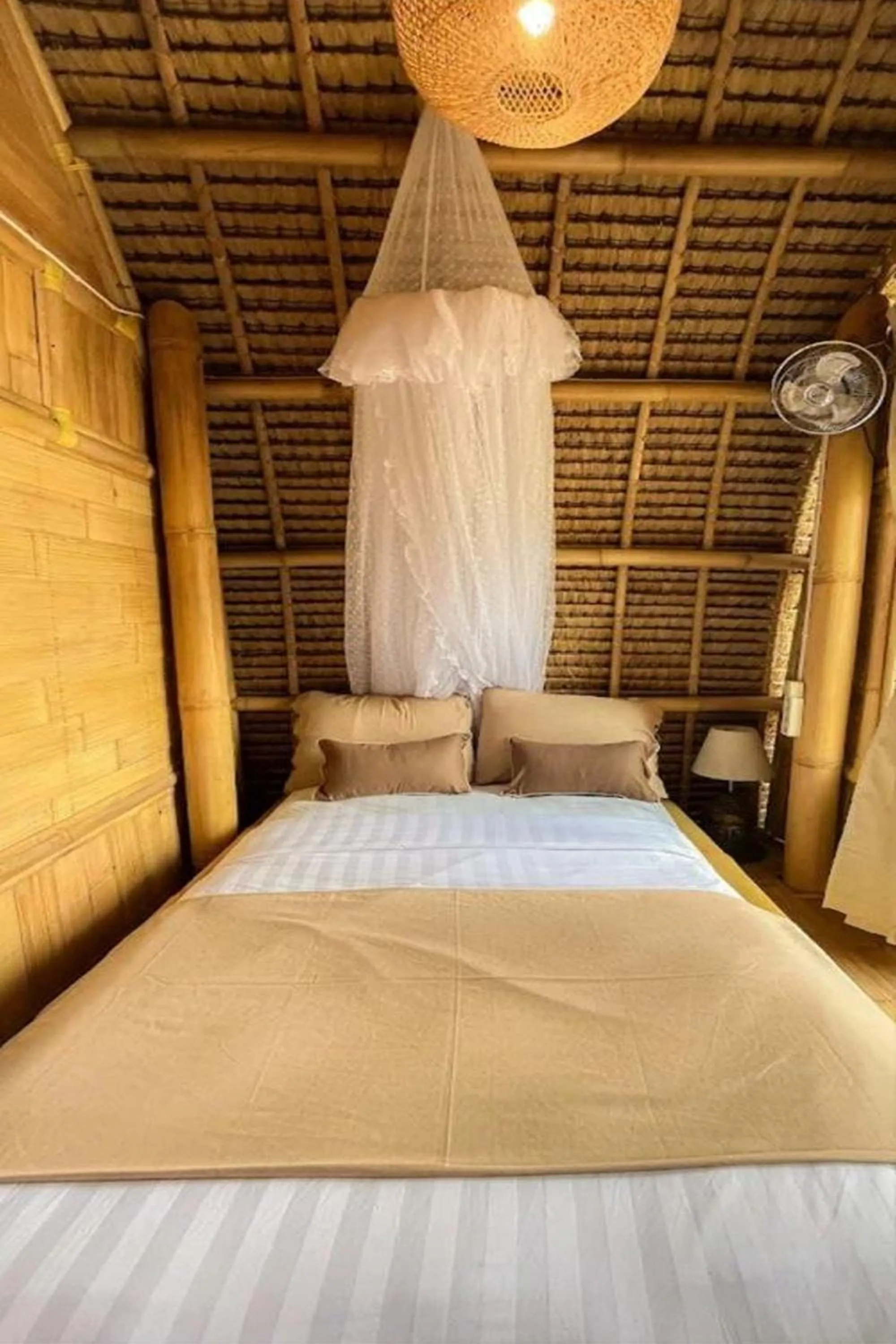 Bed in Tiny ECO Bamboo Ubud