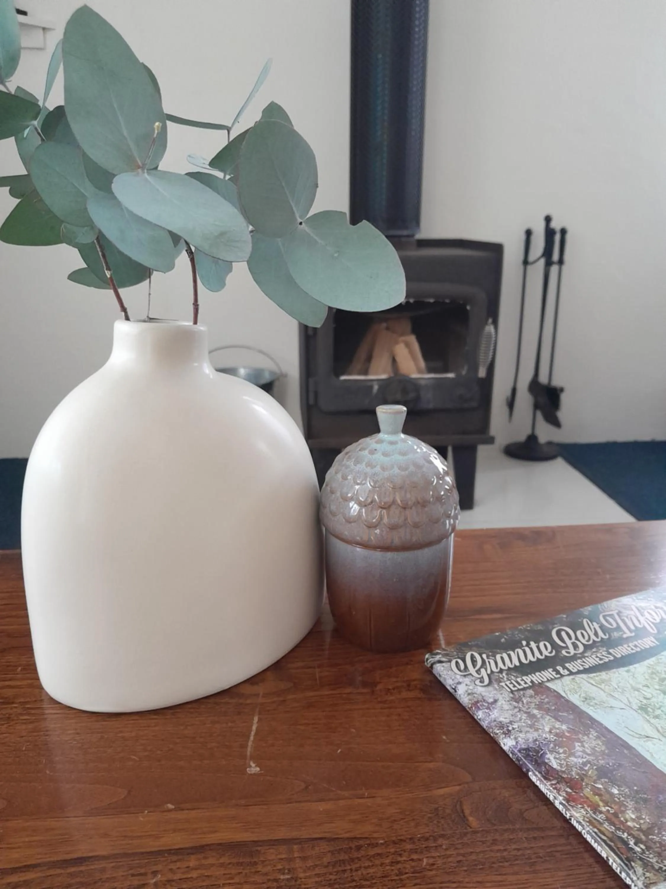 fireplace in Murray Gardens Motel