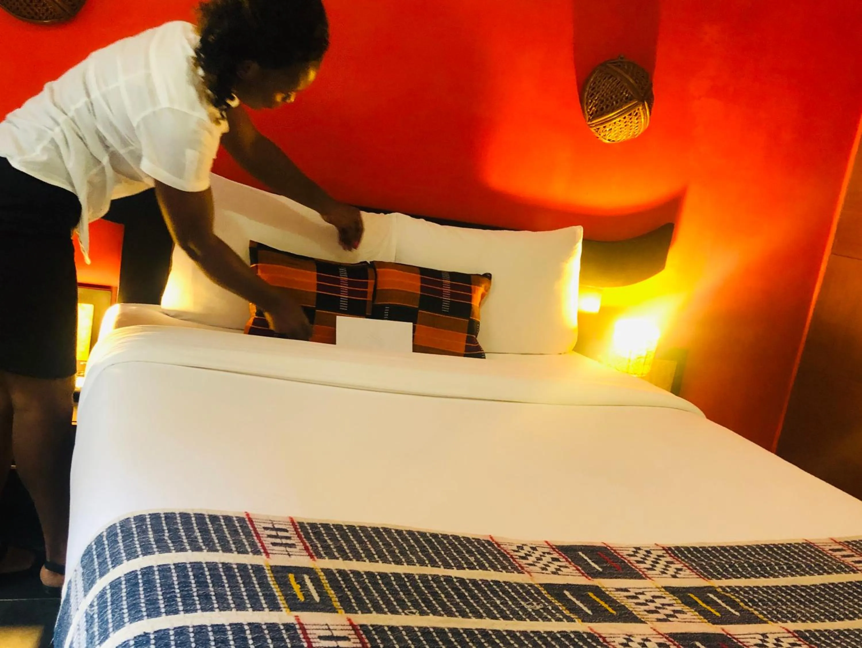 Staff, Bed in Détente Hôtel