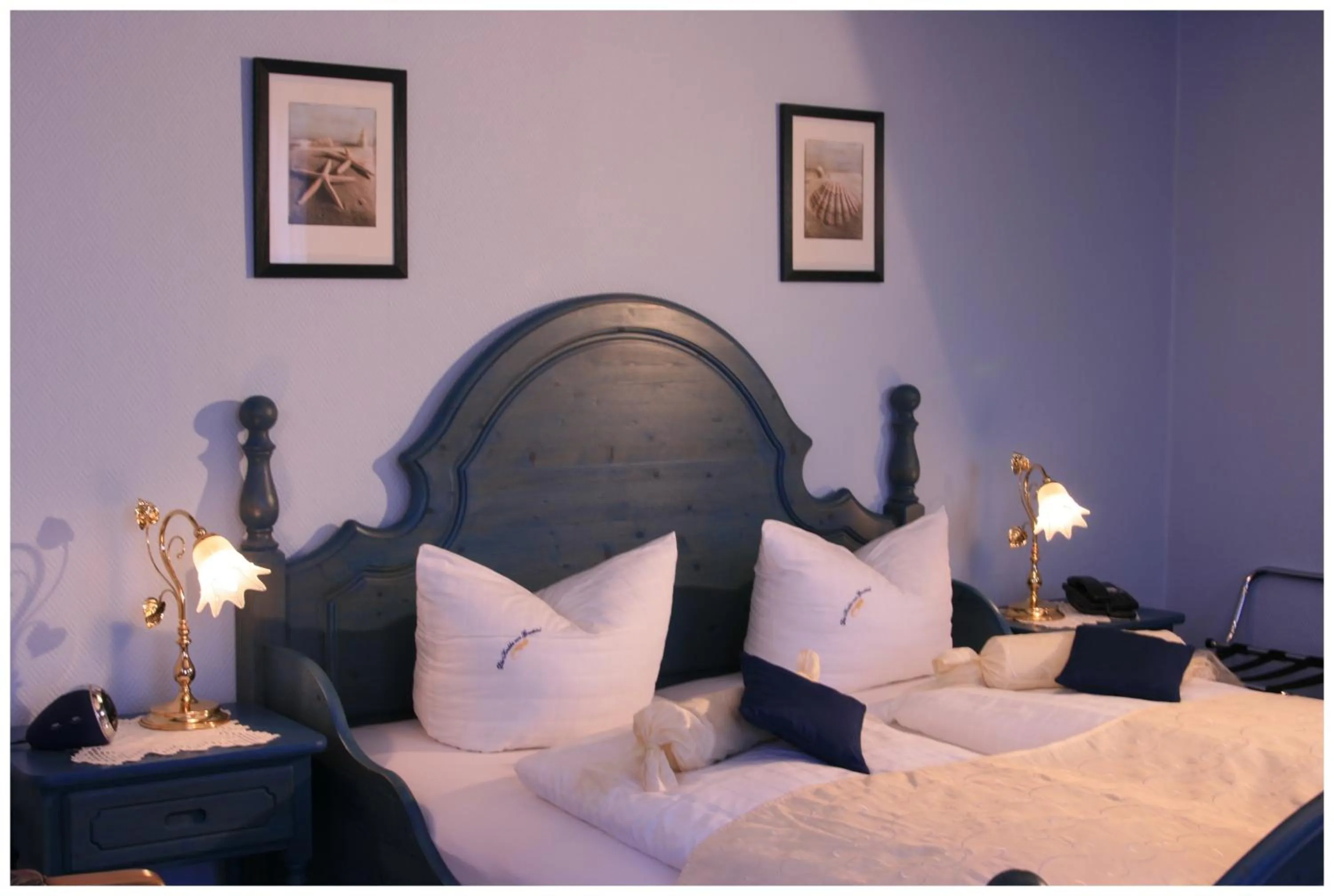 Bedroom, Bed in Landhaus Krabbe von Greetsiel