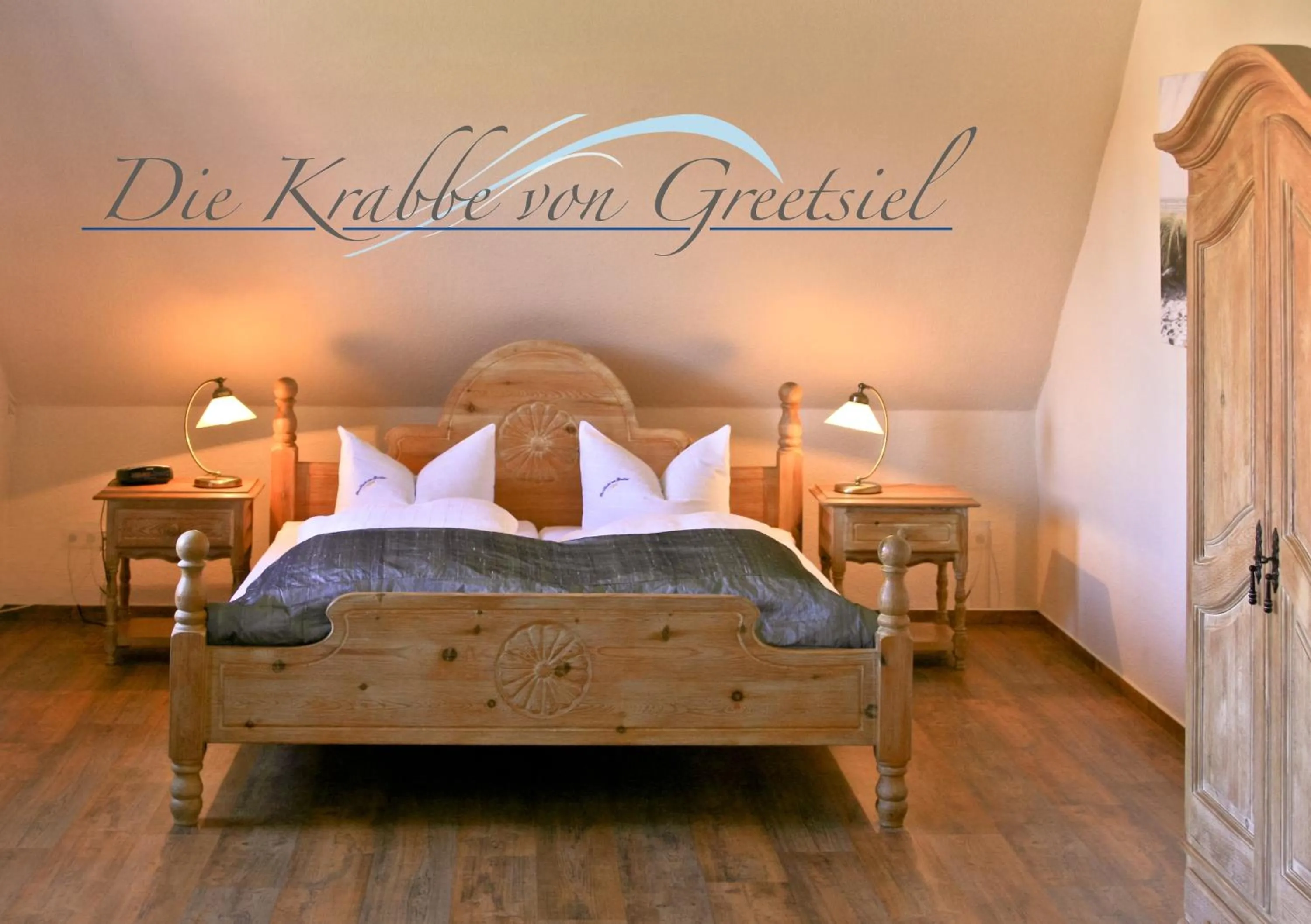 Bedroom, Bed in Landhaus Krabbe von Greetsiel