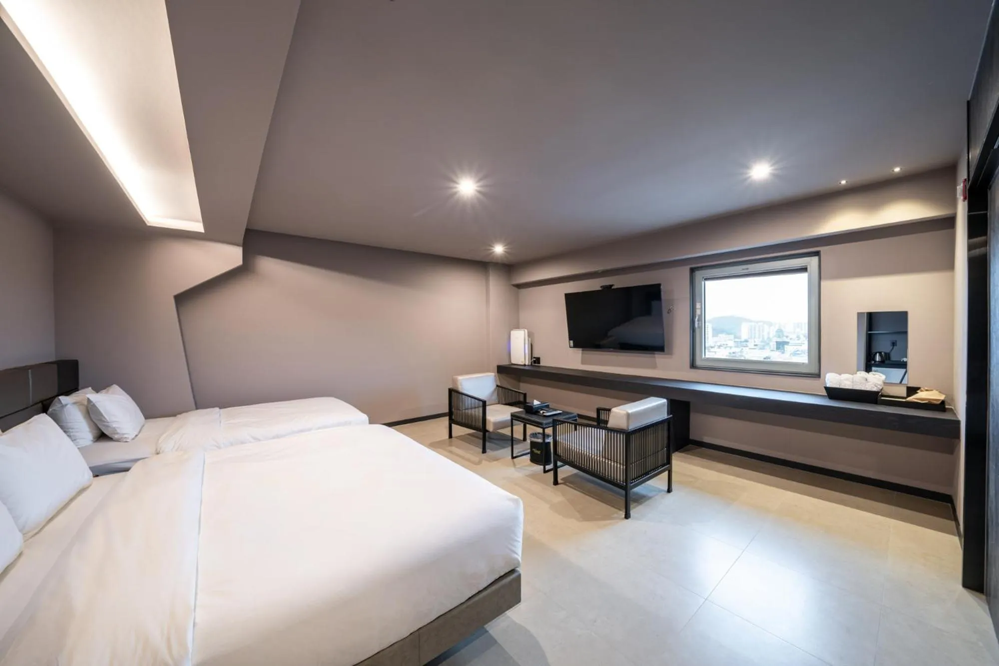 Bed in Jeonju Jazz Around Hotel