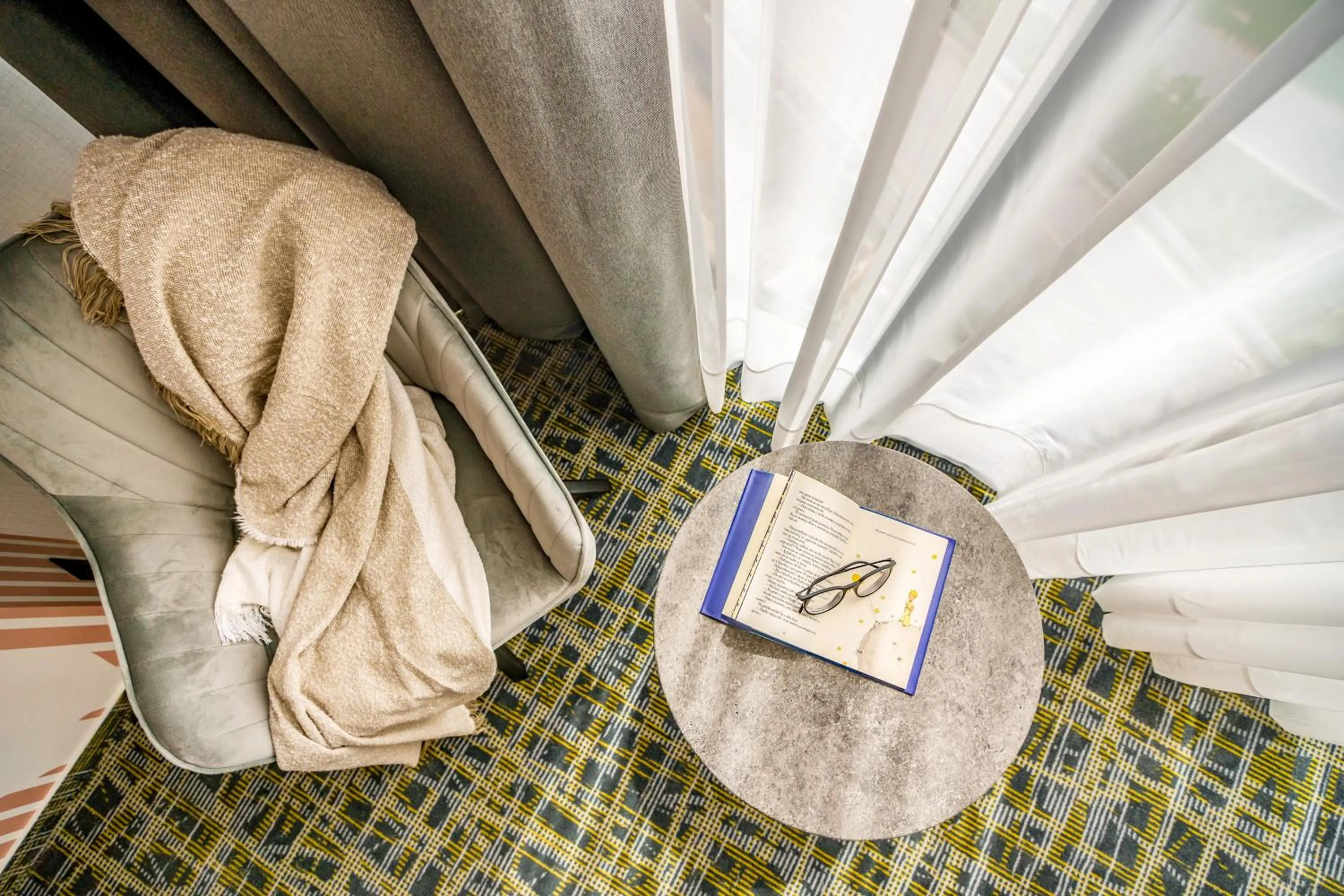 Seating area in B1 City Hotel
