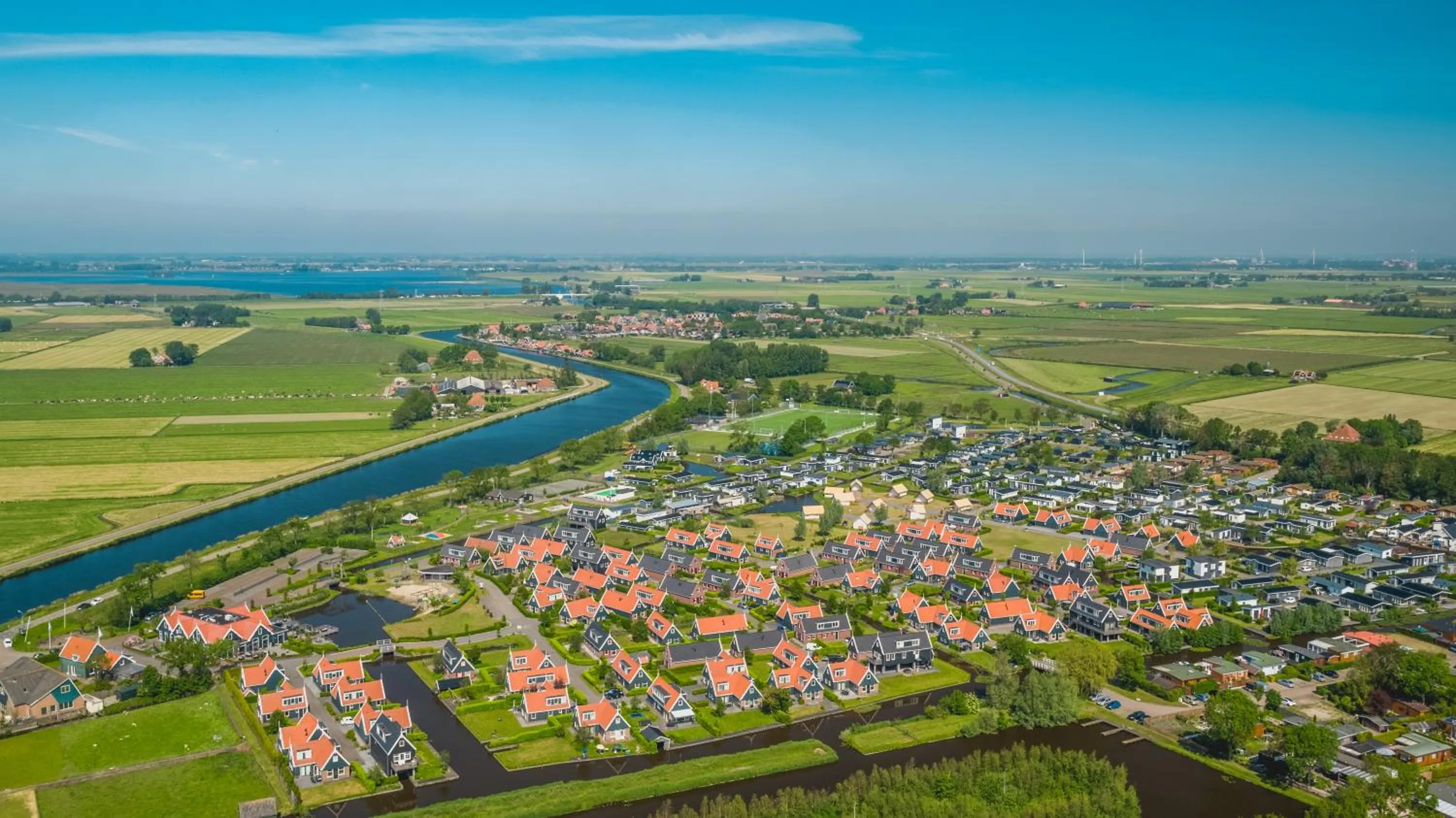 Bird's eye view in De Beemster | Holiday park near Amsterdam