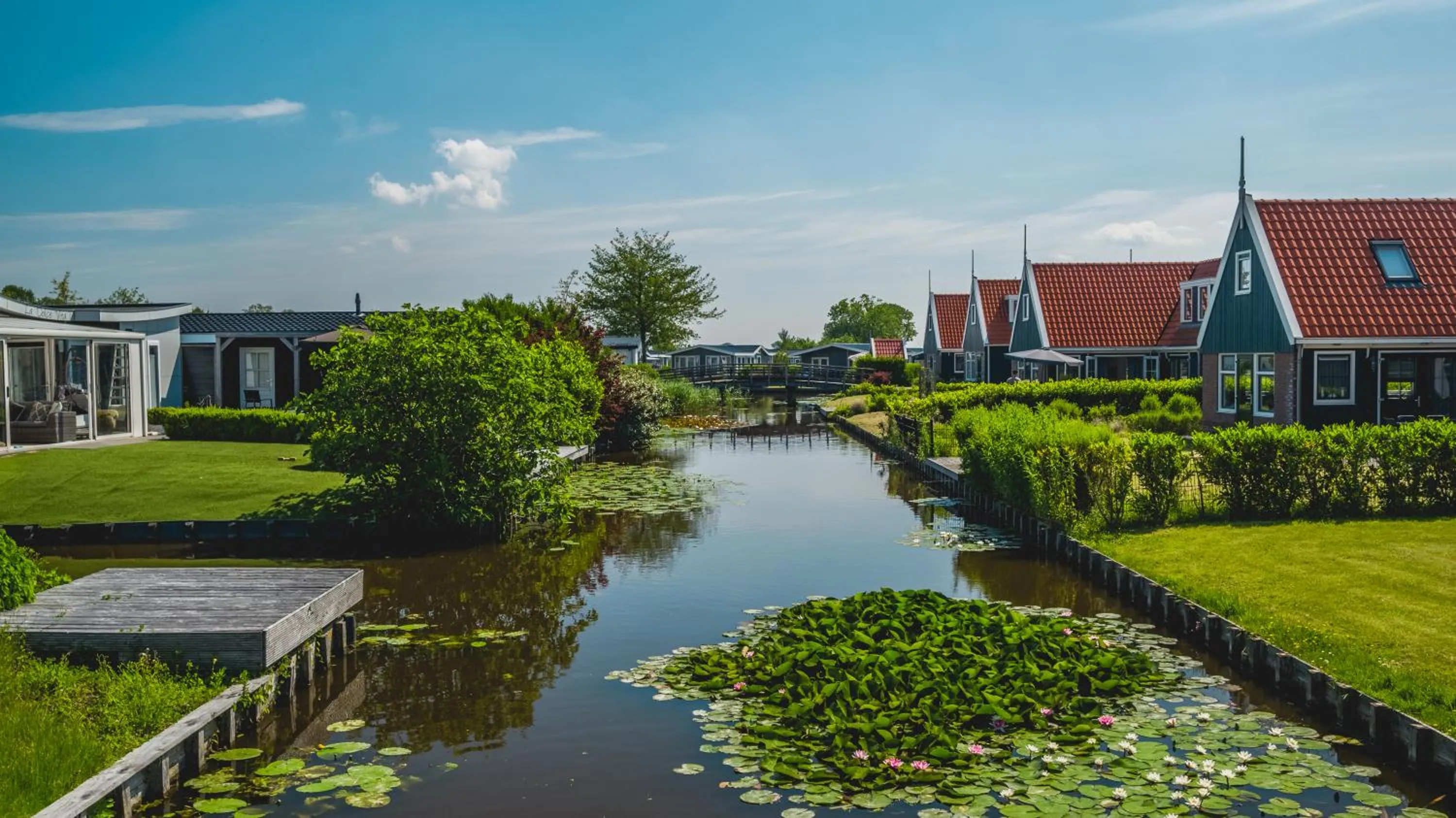 Garden view in De Beemster | Holiday park near Amsterdam
