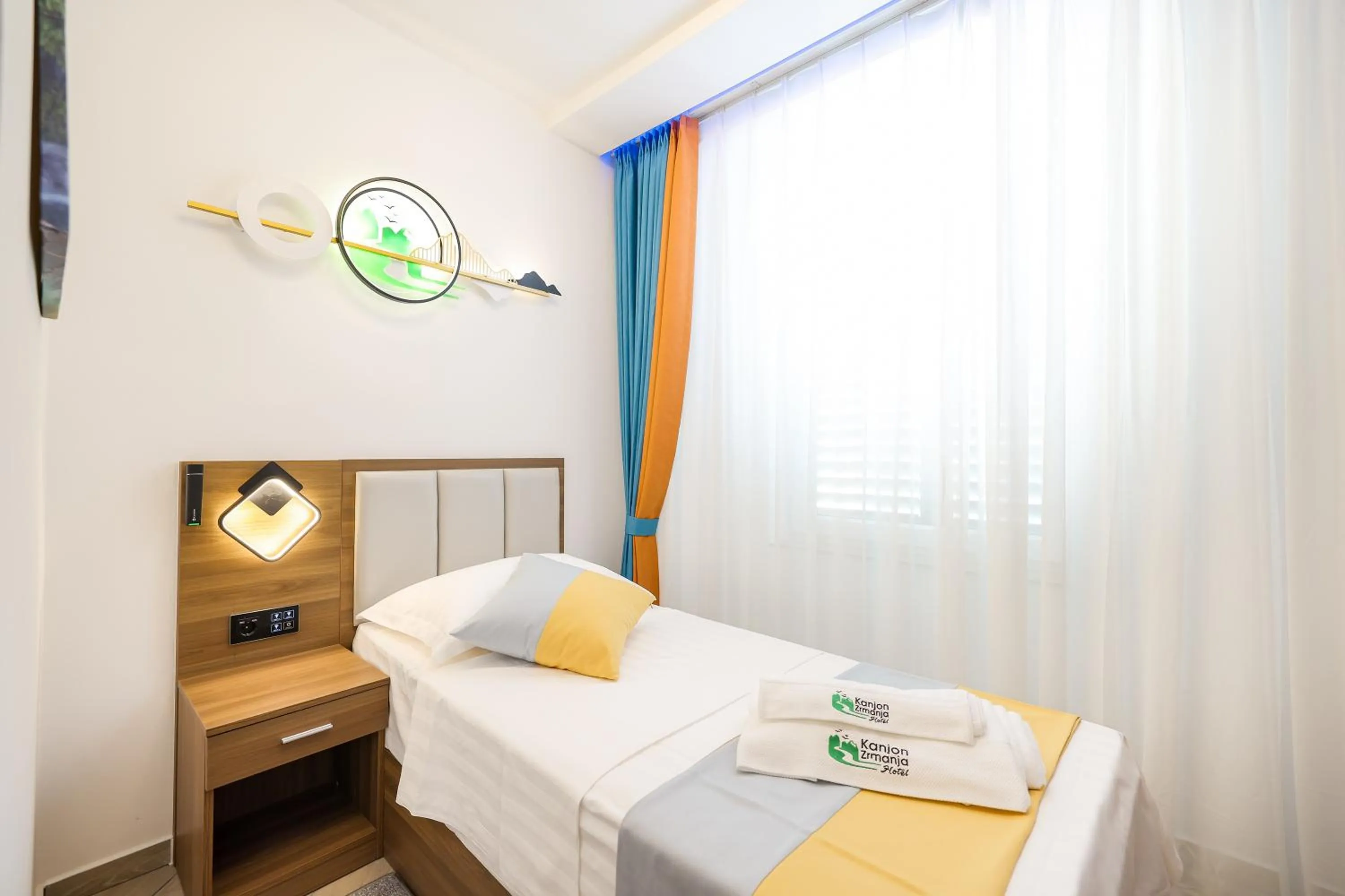 Bed in Hotel Kanjon Zrmanje