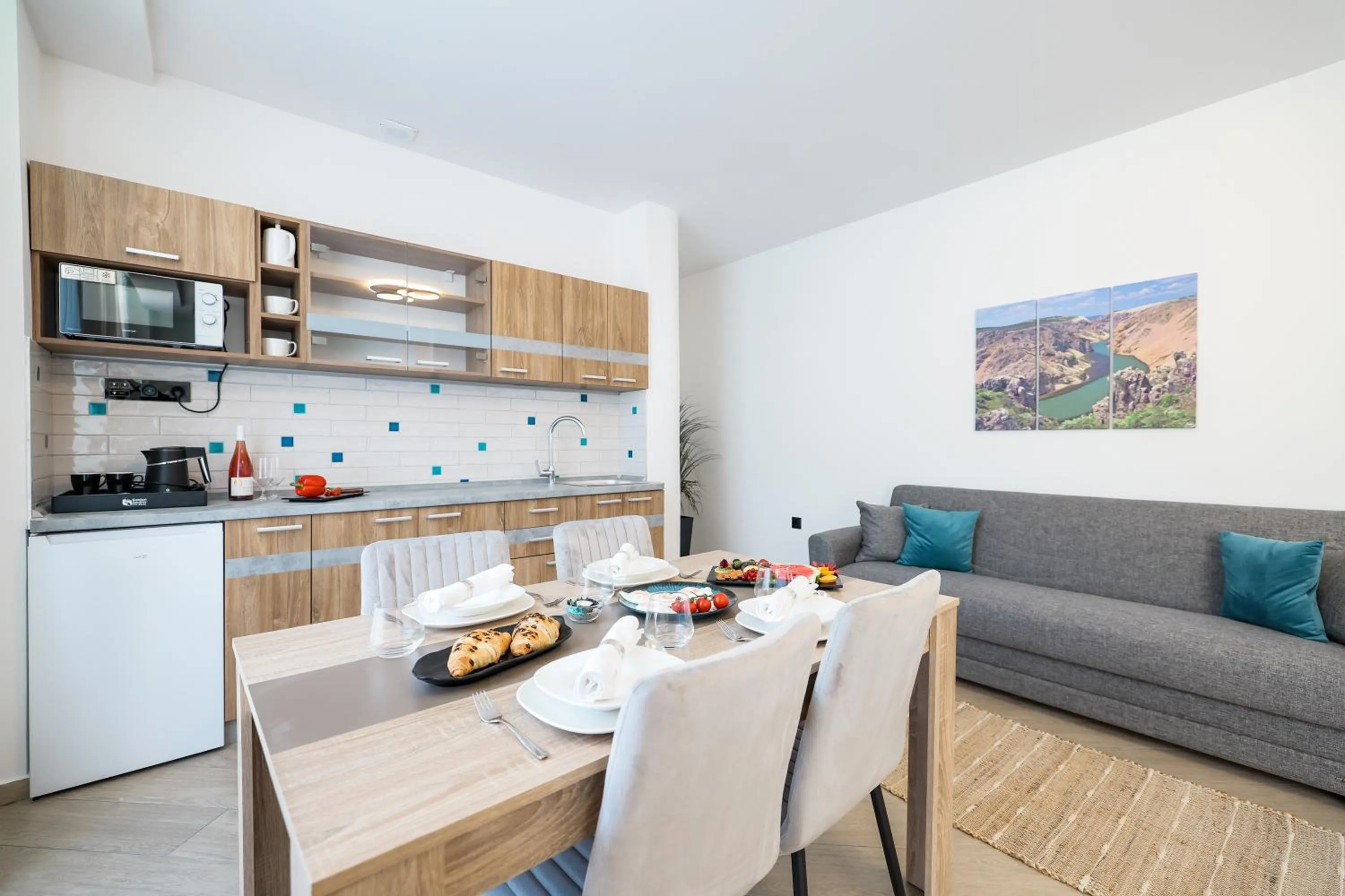 Kitchen or kitchenette in Hotel Kanjon Zrmanje