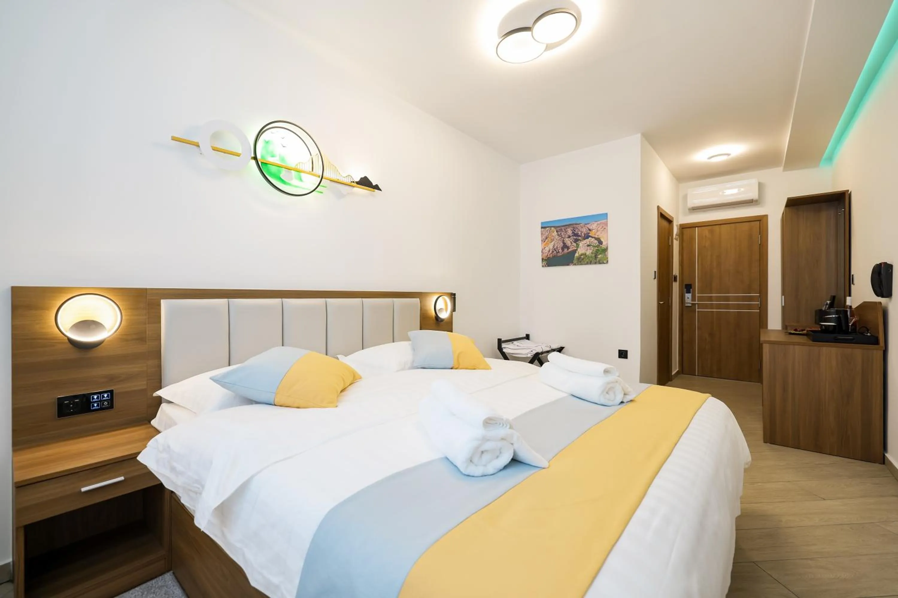 Bed in Hotel Kanjon Zrmanje