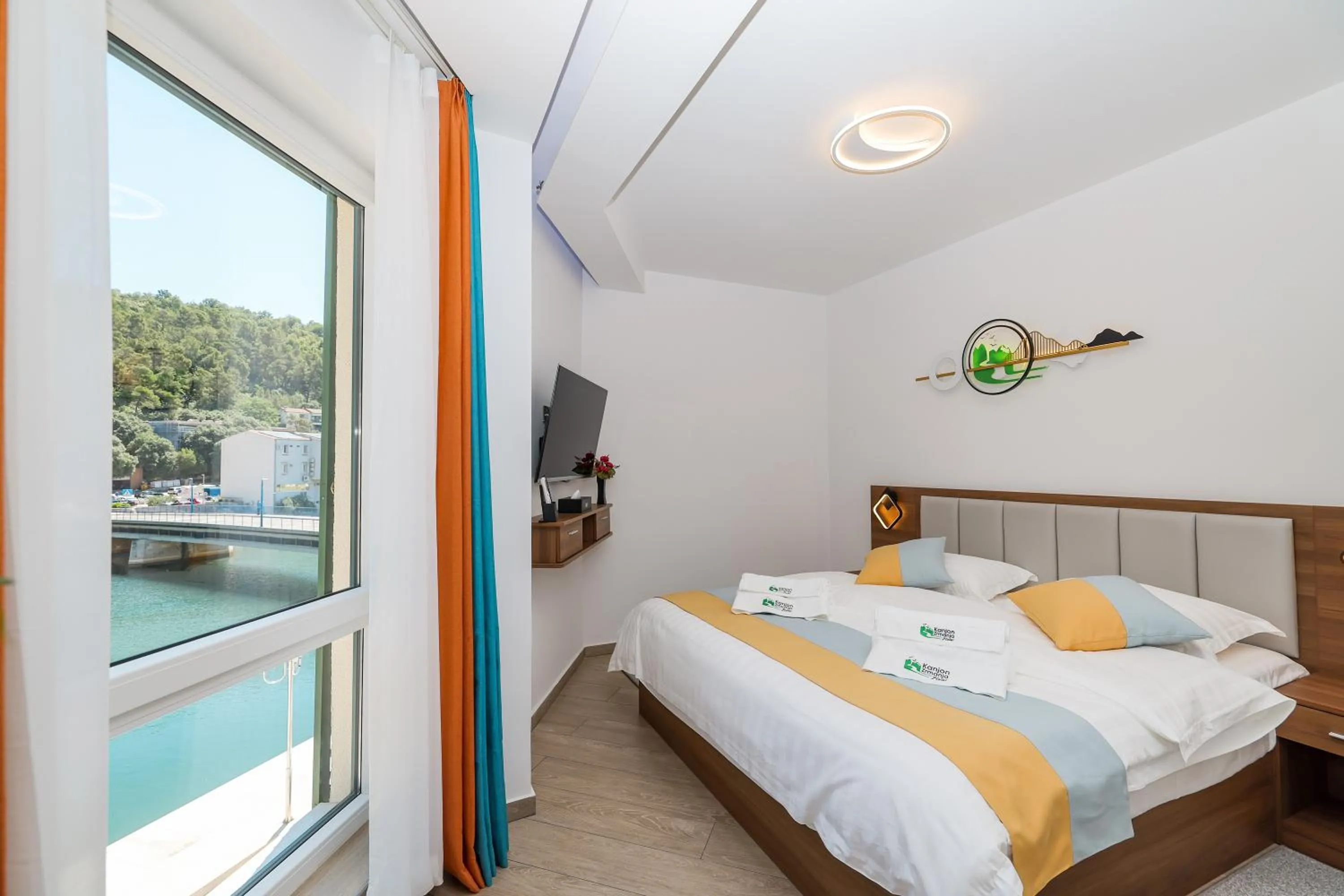 Bed in Hotel Kanjon Zrmanje