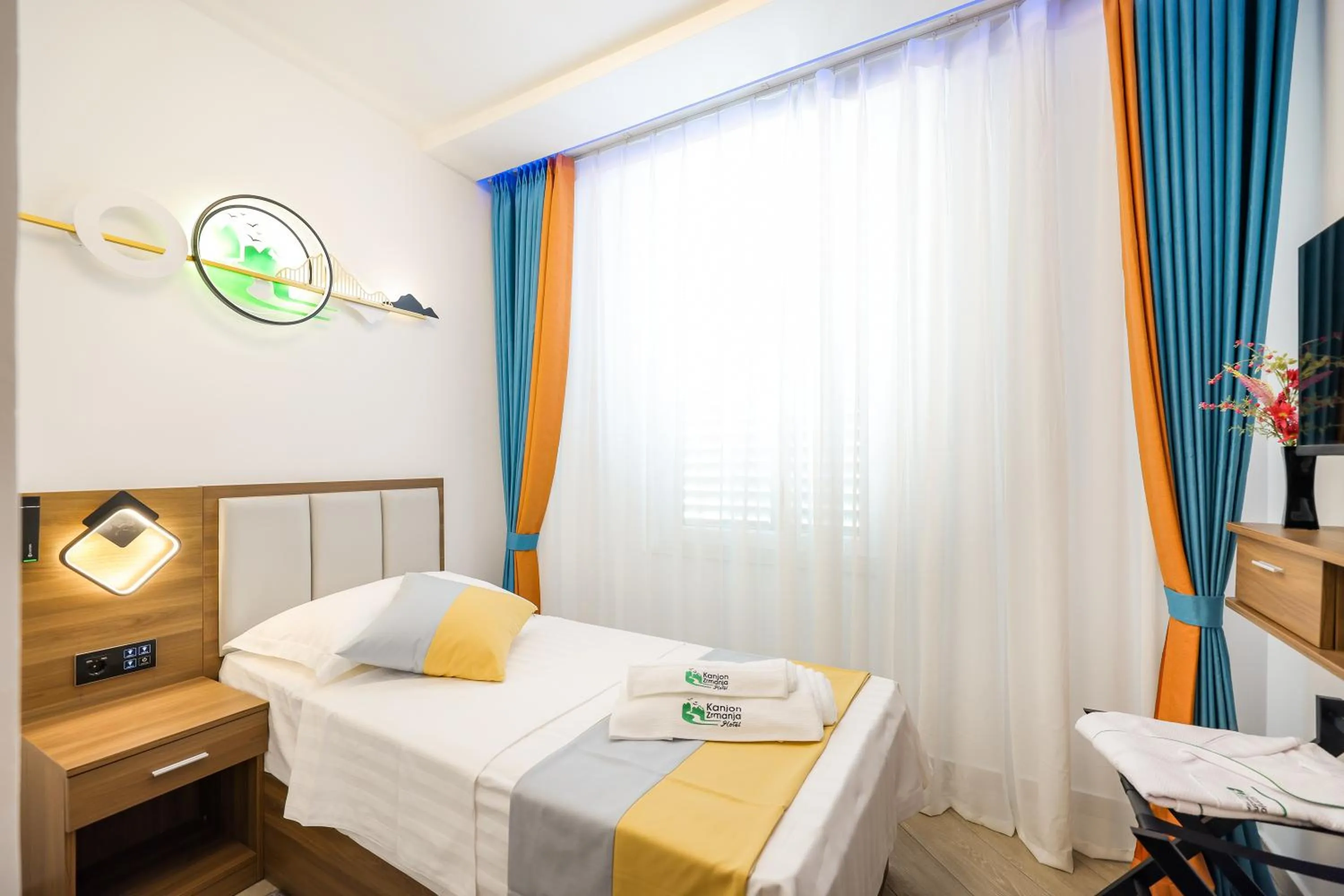 Bed in Hotel Kanjon Zrmanje