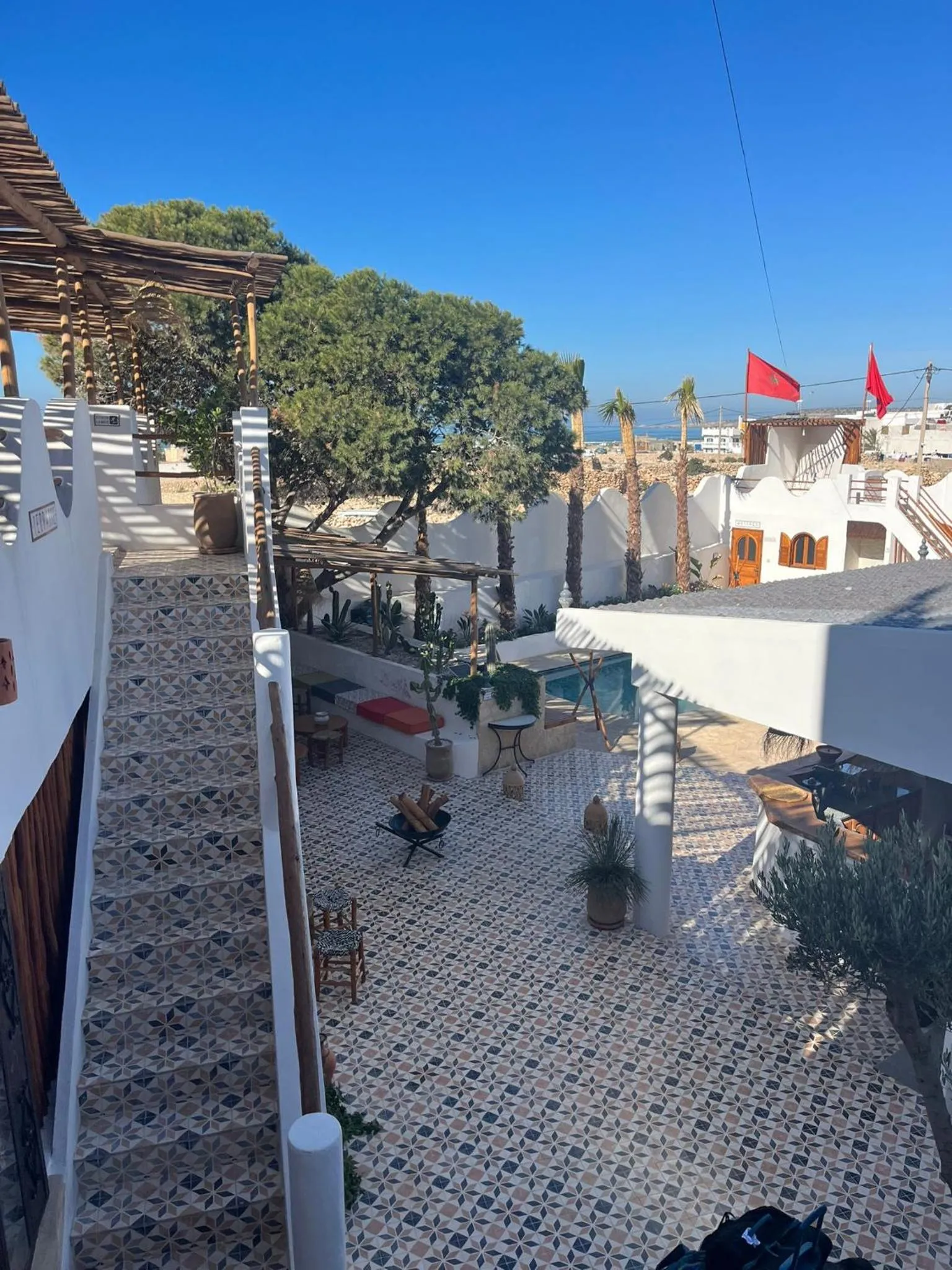 Patio in La Maison des Vagues