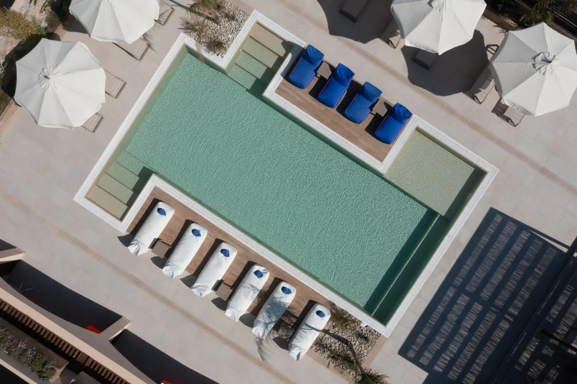 Pool view in Prasonisi Light House Boutique Hotel