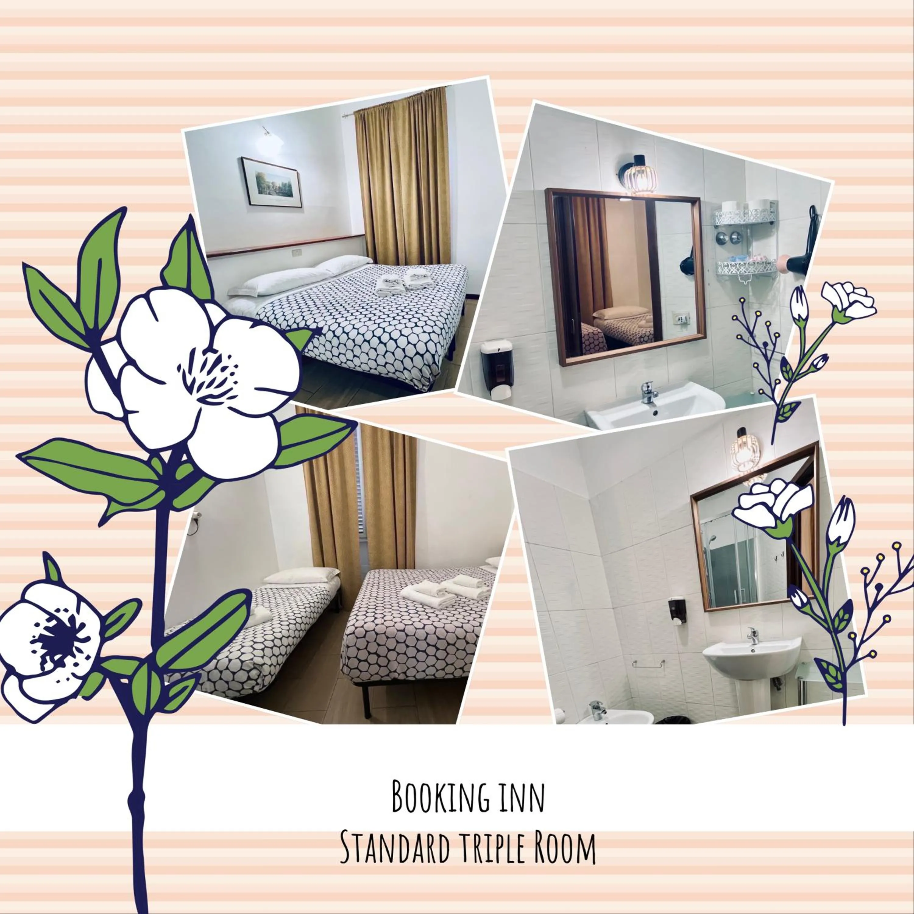 Bathroom, Bed in Booking Inn Settembre 95