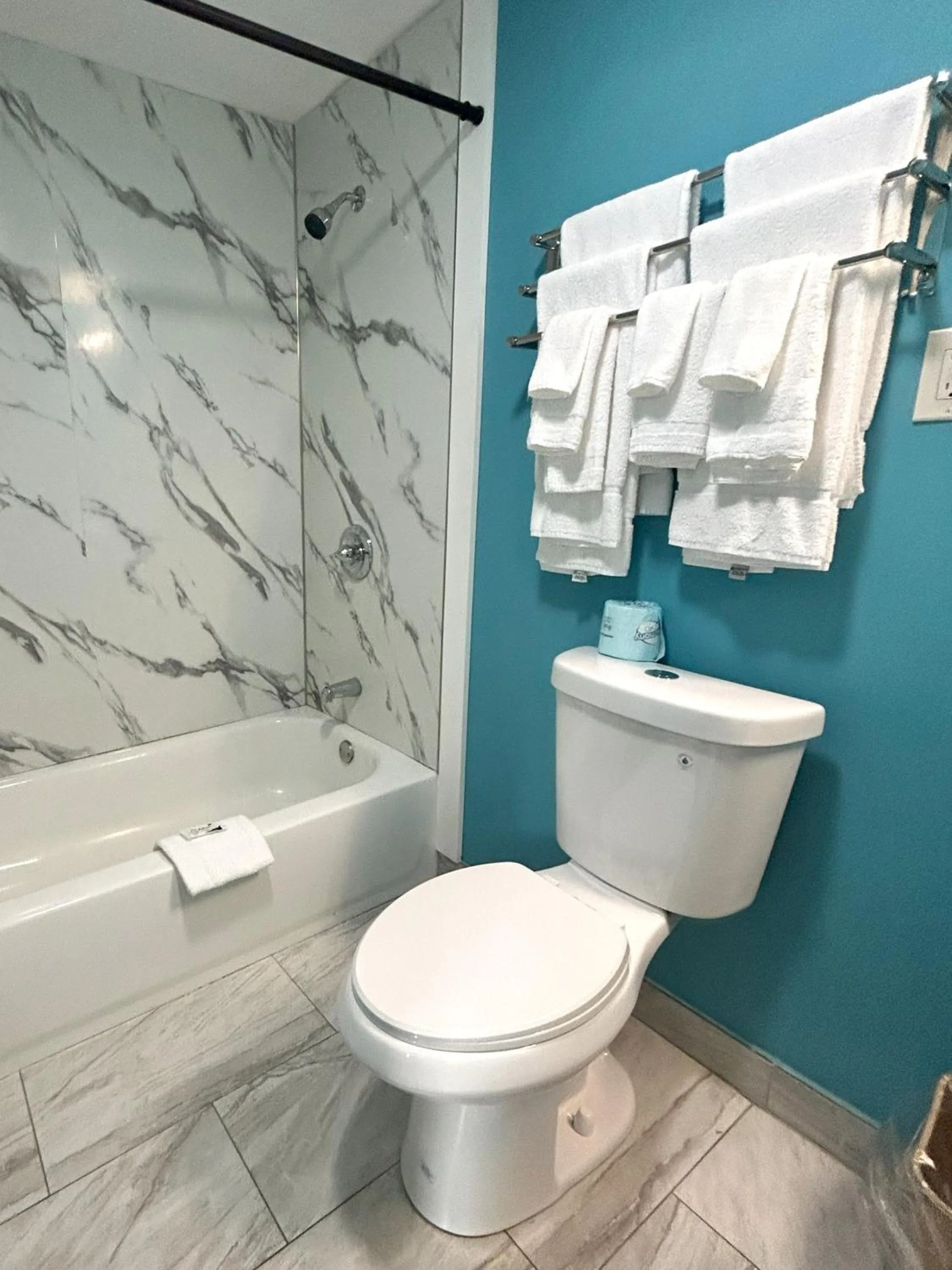 Bathroom in The Villager Motel