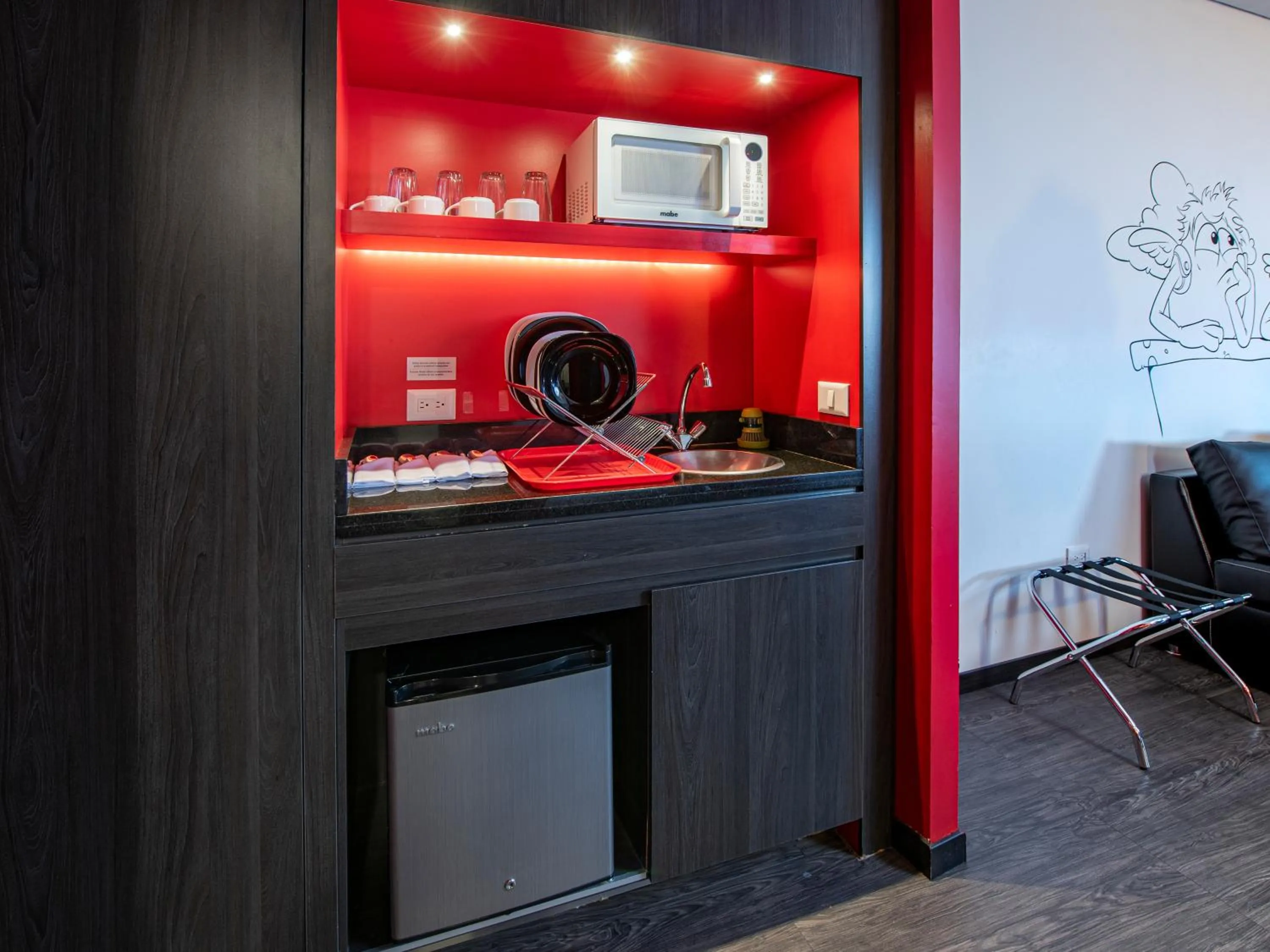 kitchen in Ramada Encore by Wyndham Queretaro