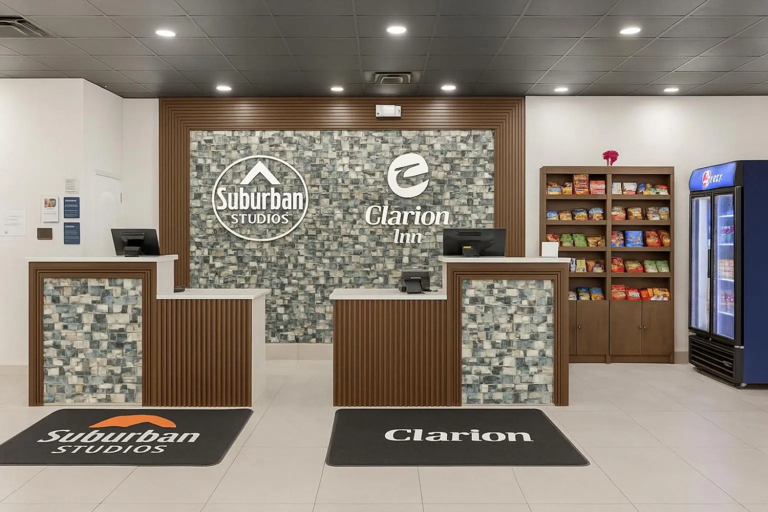 Property logo or sign in Suburban Studios Salt Lake City Airport