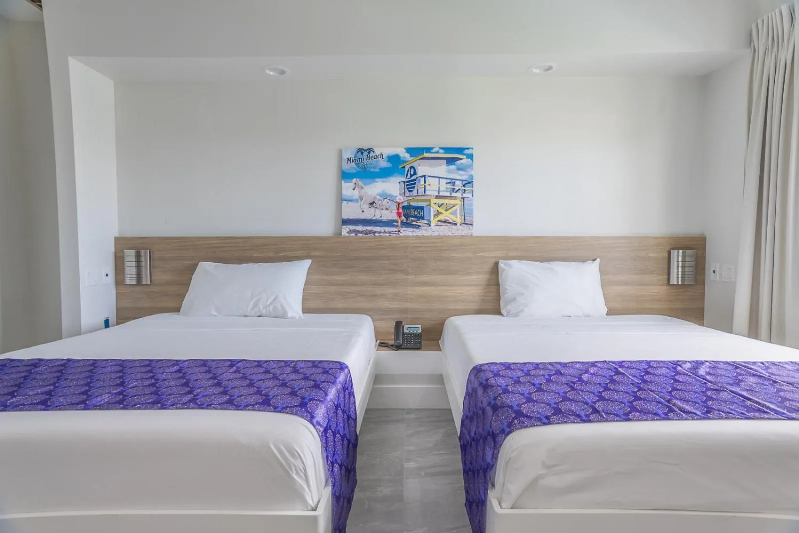 Bed in The Biscayne Hotel