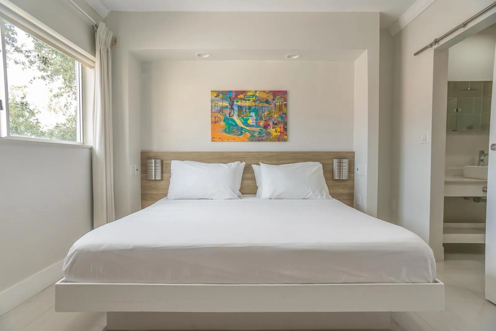 Bed in The Biscayne Hotel