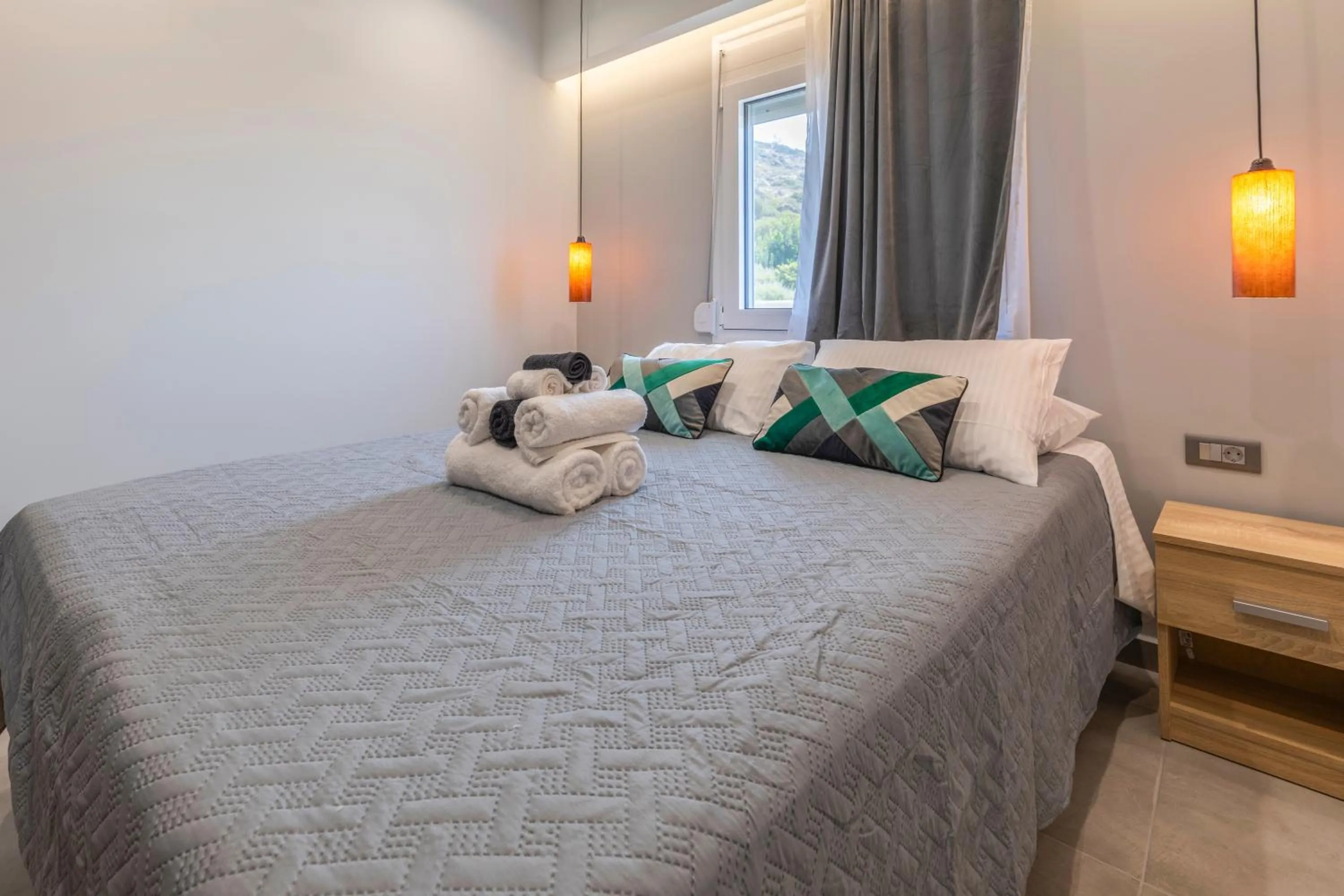 Bed in Tertsa Suites