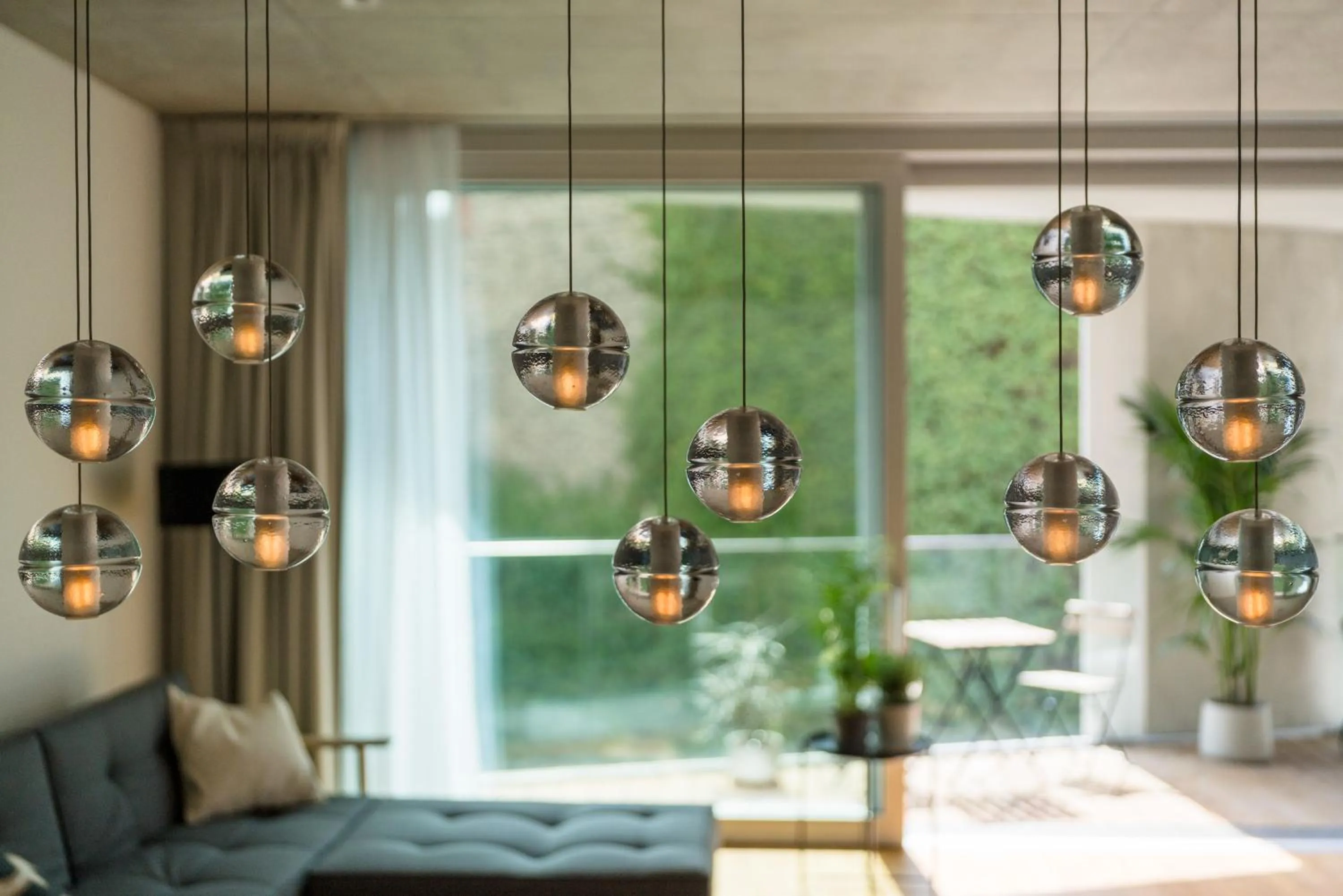 Living room in Carlotta Apartments