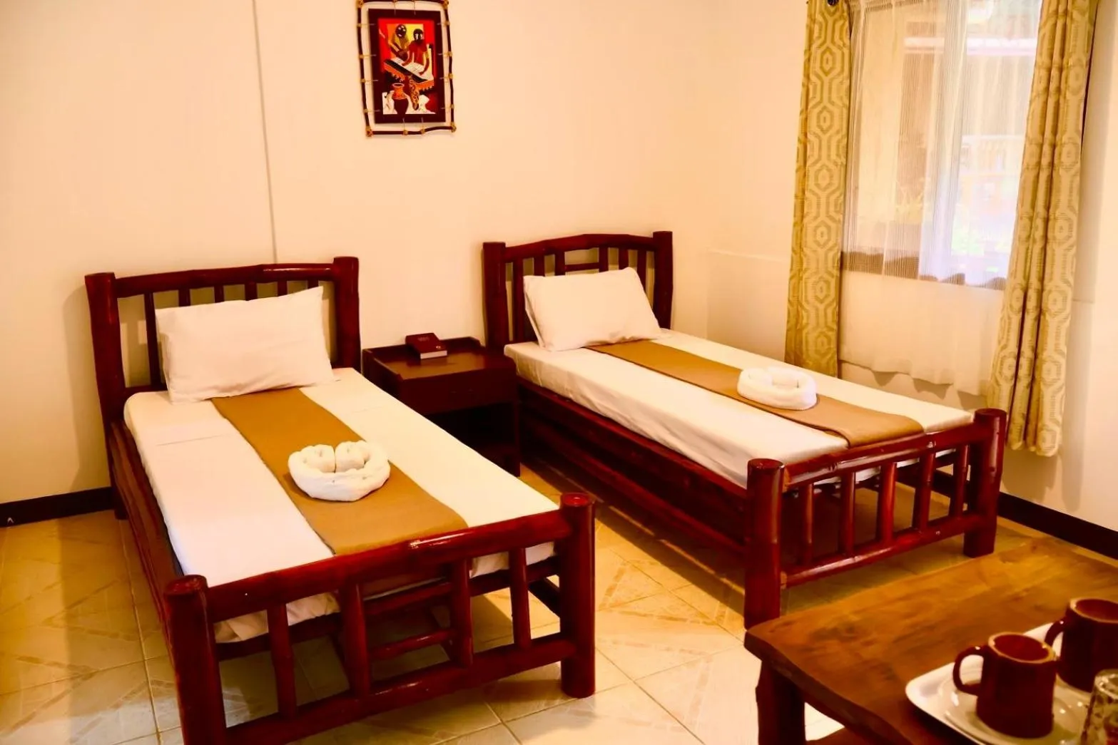 Bed in CHIISAI NATSU RESORT