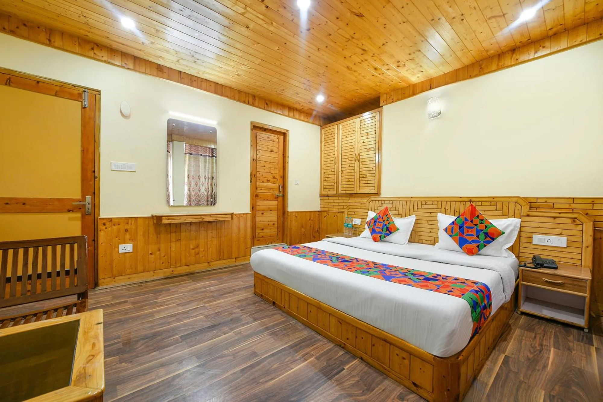 Bed in FabHotel Anant Meadows