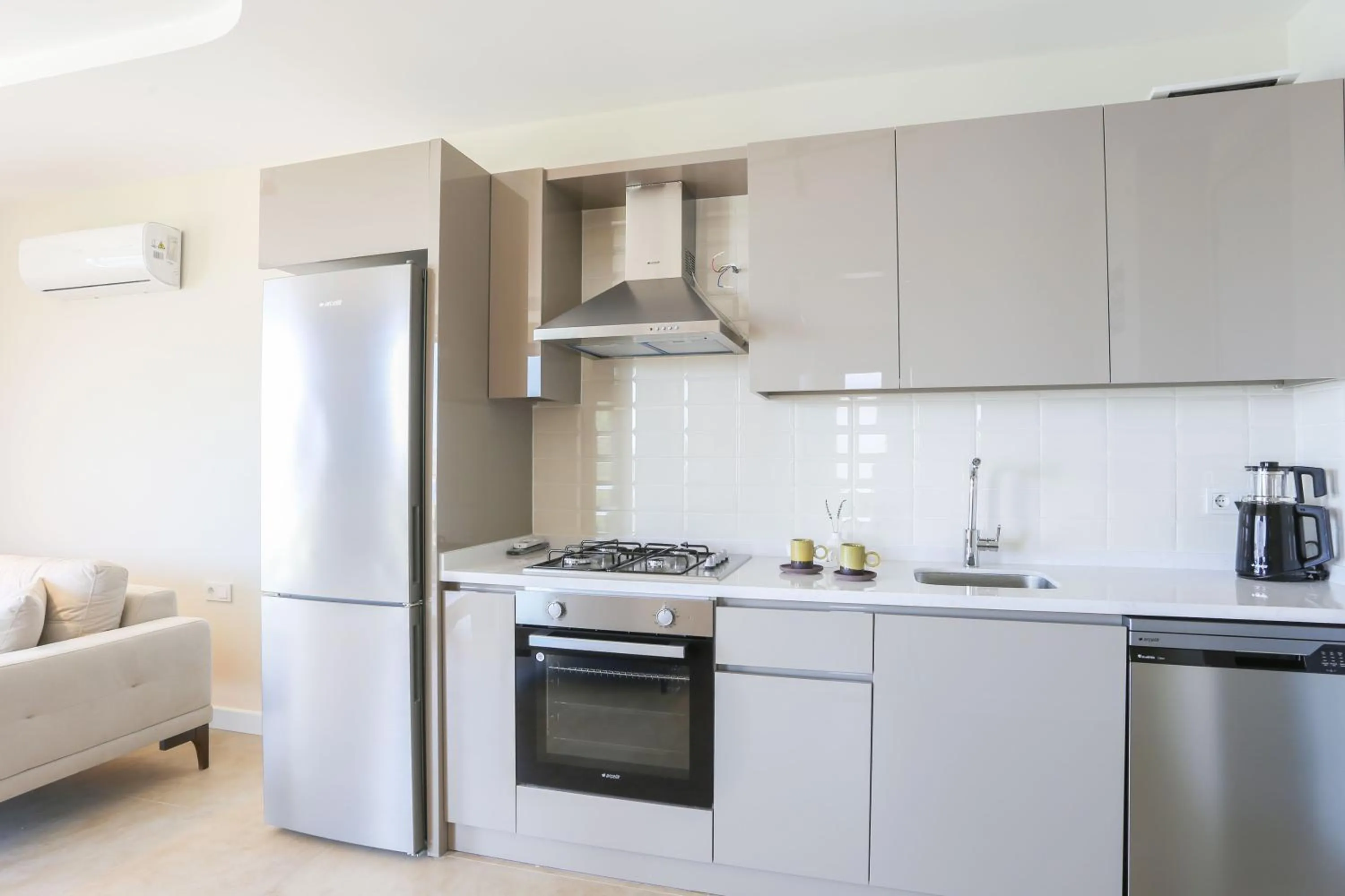 Kitchen or kitchenette in Kaktus Suites