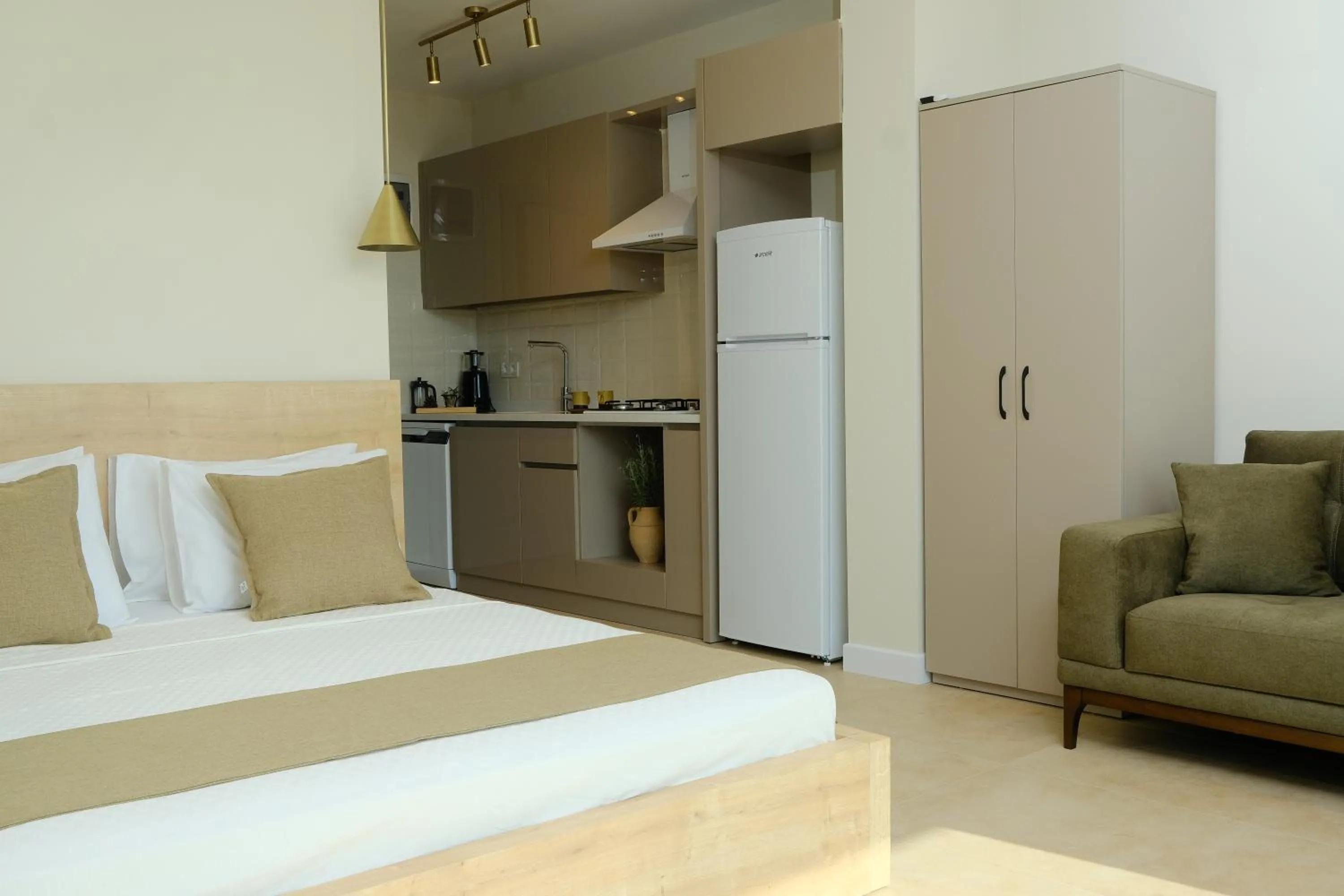 Bed in Kaktus Suites