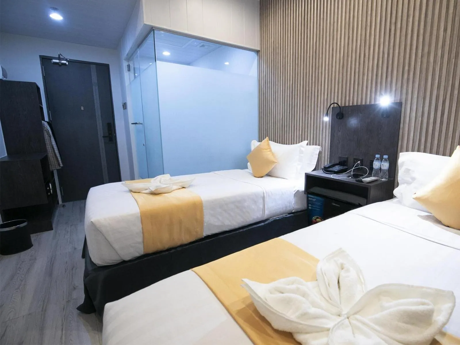 Bed in City Pod Hotel