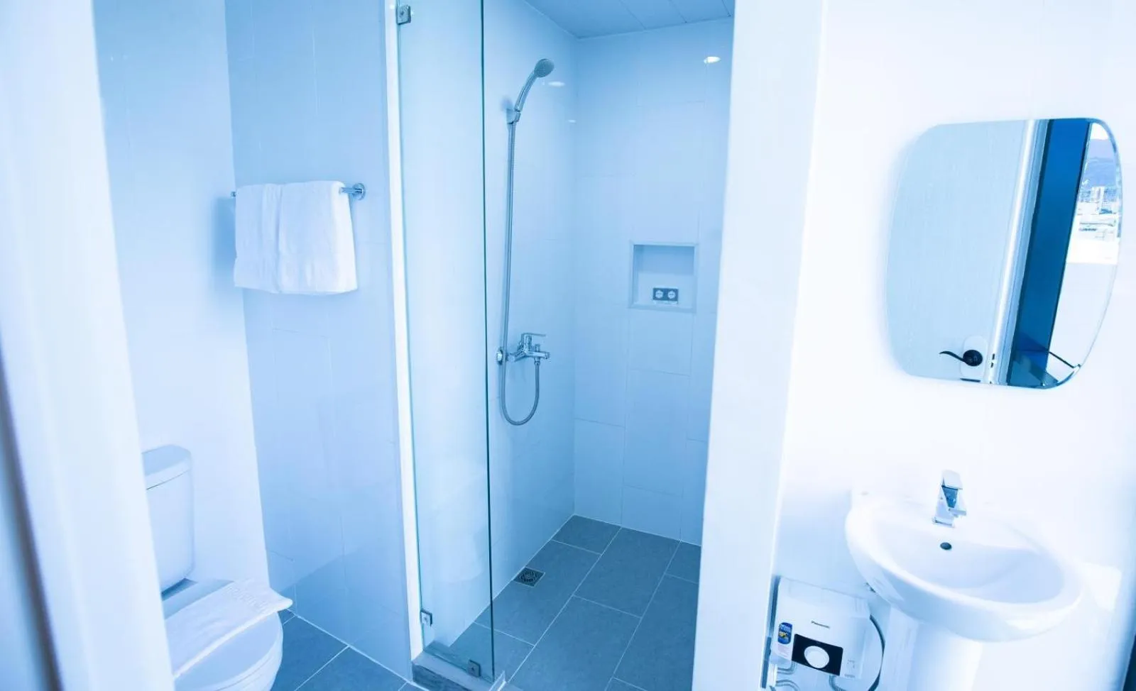 Shower in City Pod Hotel