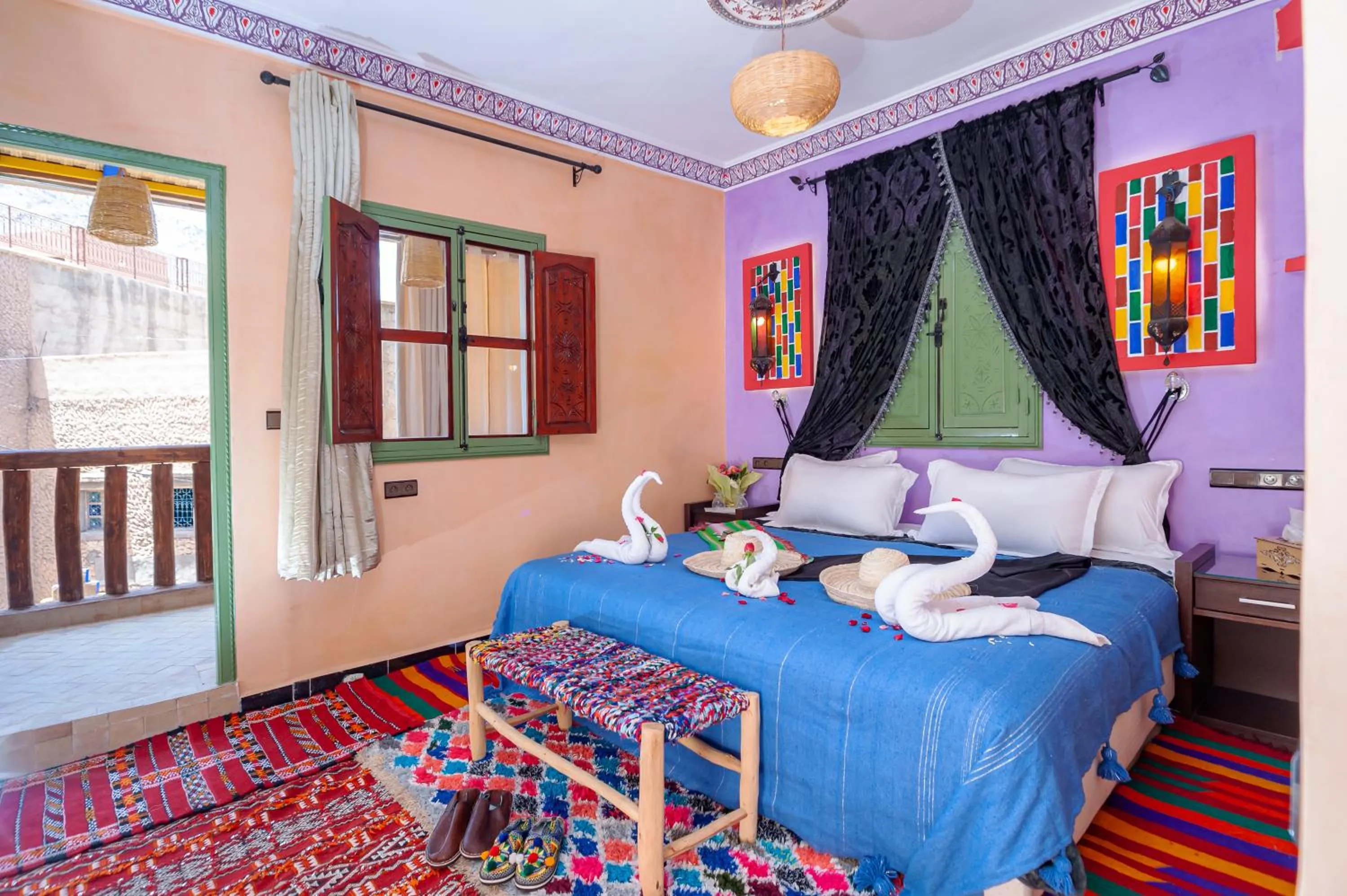 Bedroom, Bed in Smile House Imlil