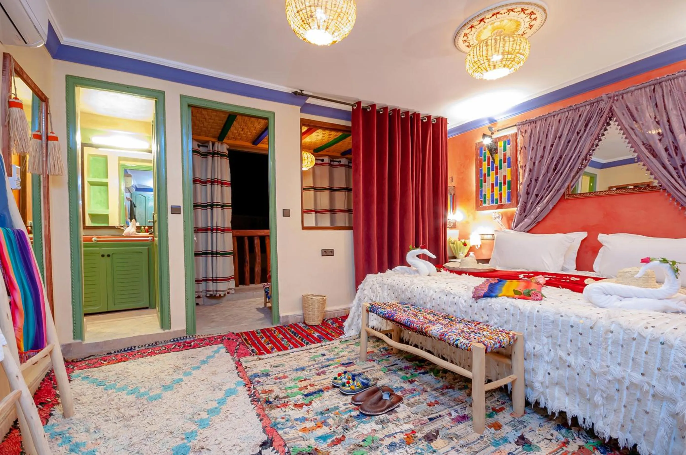 Bed in Smile House Imlil